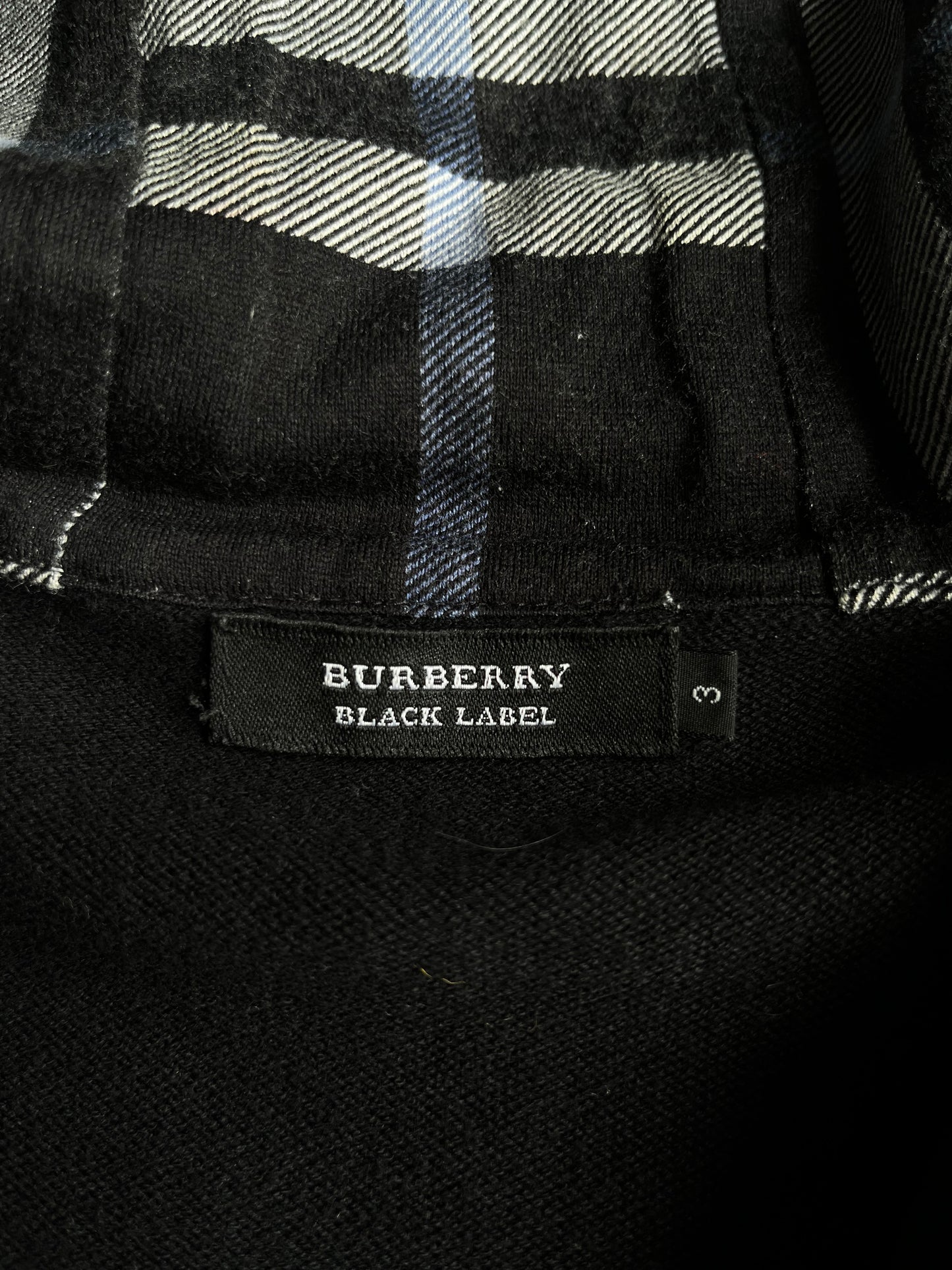 00’s BURBERRY made in Japan real rabbit fur zip up hoodie (L)