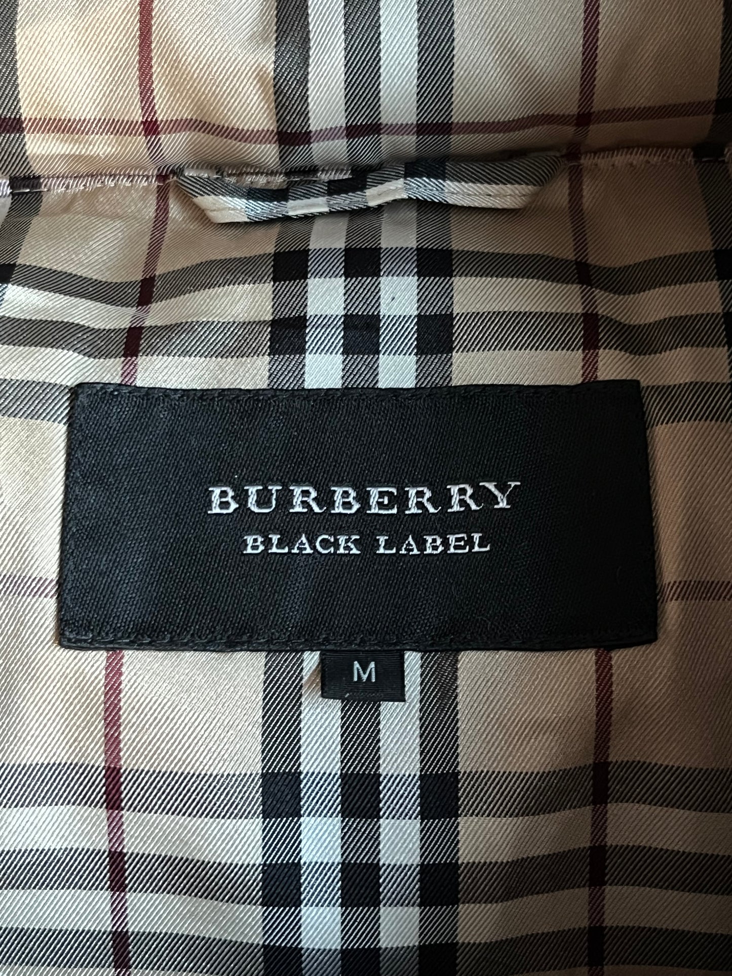 00’s BURBERRY made in Japan real fur down jacket (M) - black