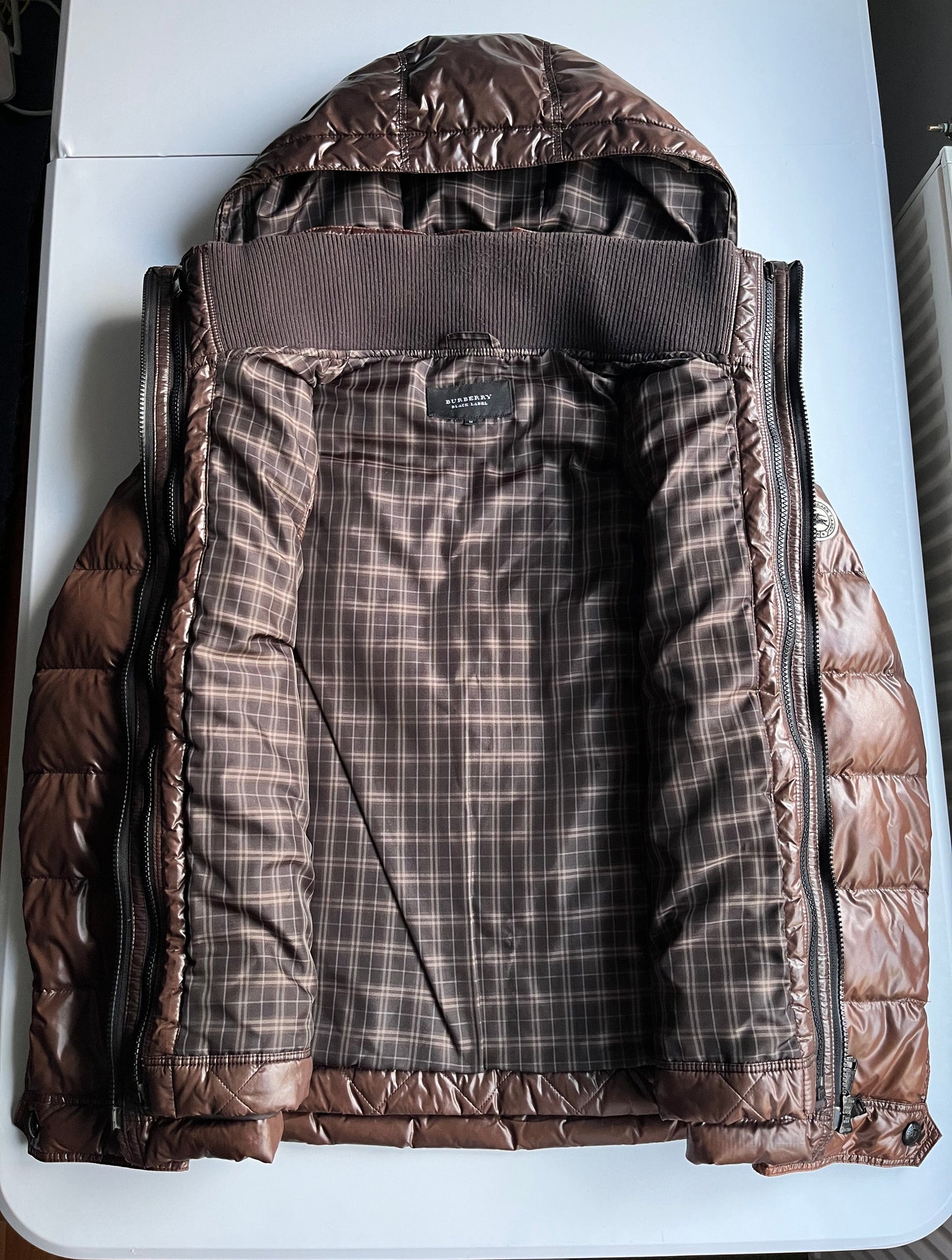 00’s BURBERRY made in Japan 2 in 1 down jacket (M) - brown