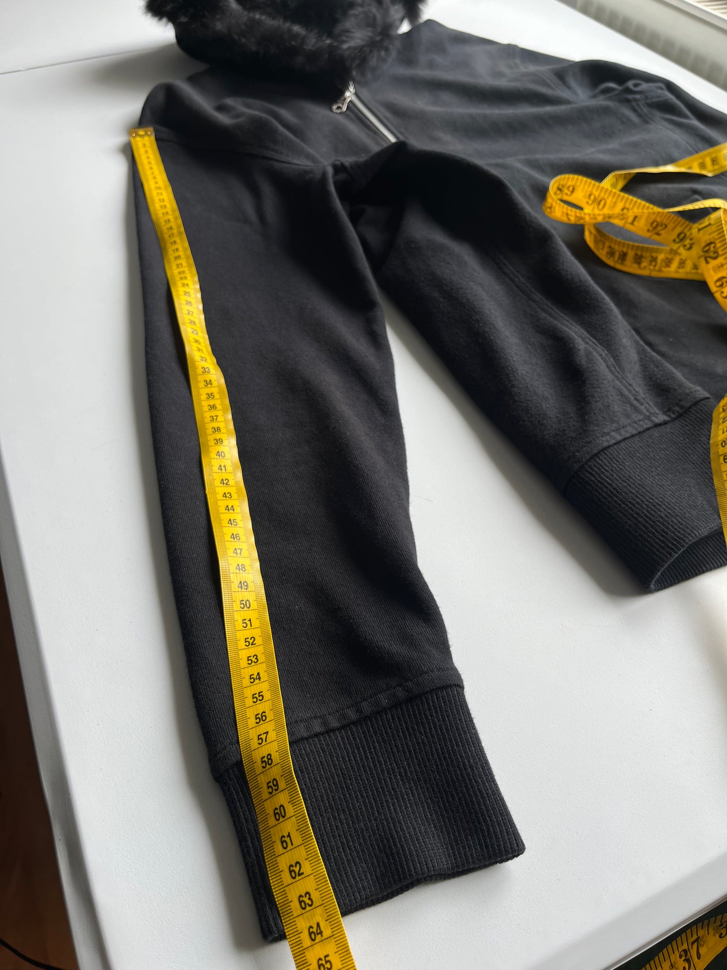 00’s BURBERRY made in Japan real rabbit fur zip up hoodie (L)