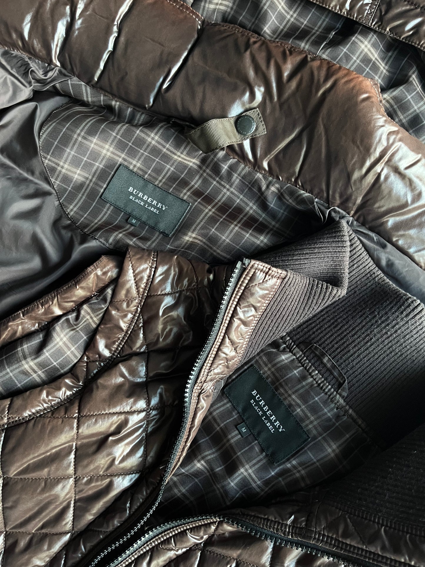 00’s BURBERRY made in Japan 2 in 1 down jacket (M) - brown