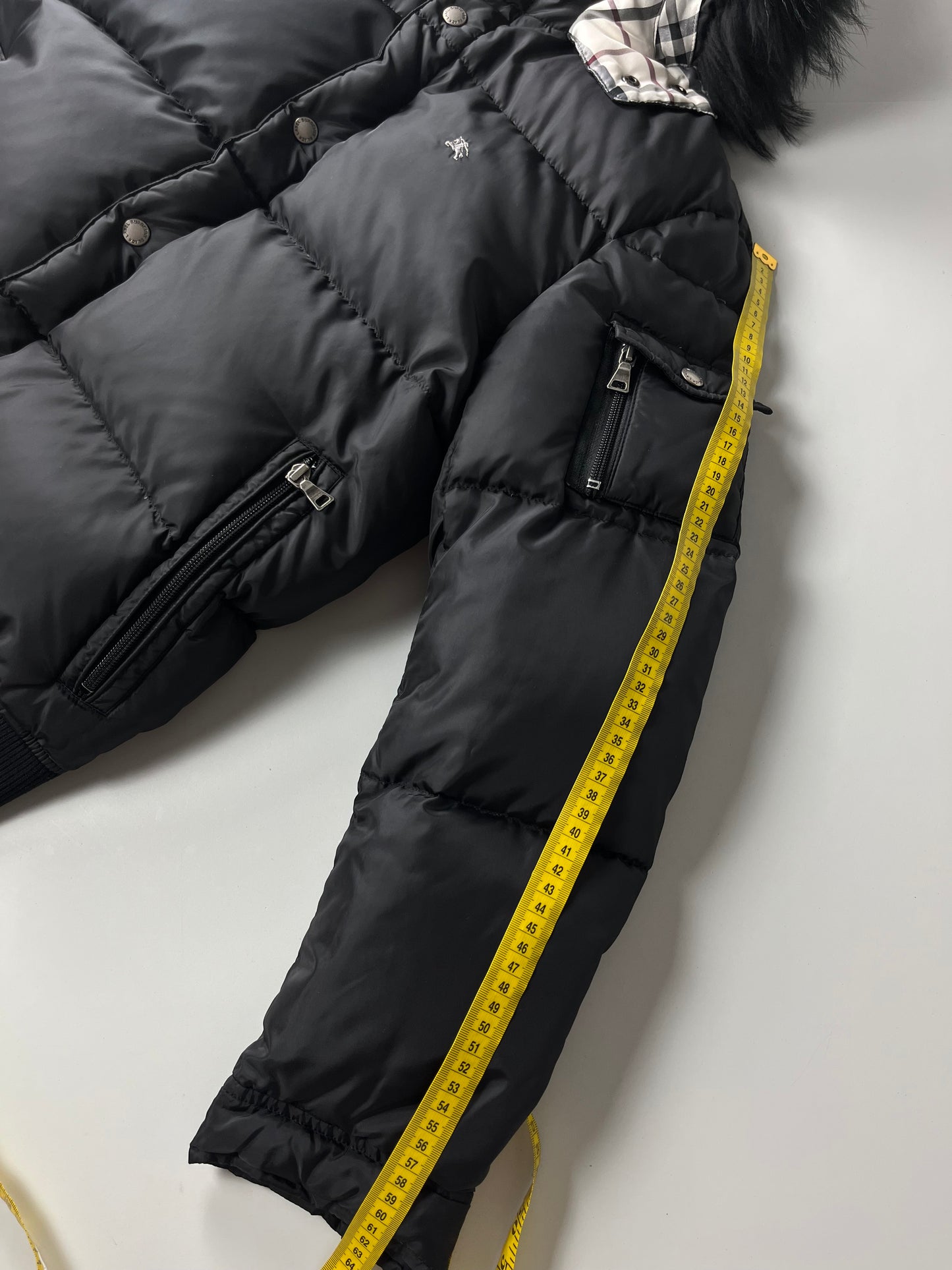 00’s BURBERRY made in Japan real down jacket (S/M) - black