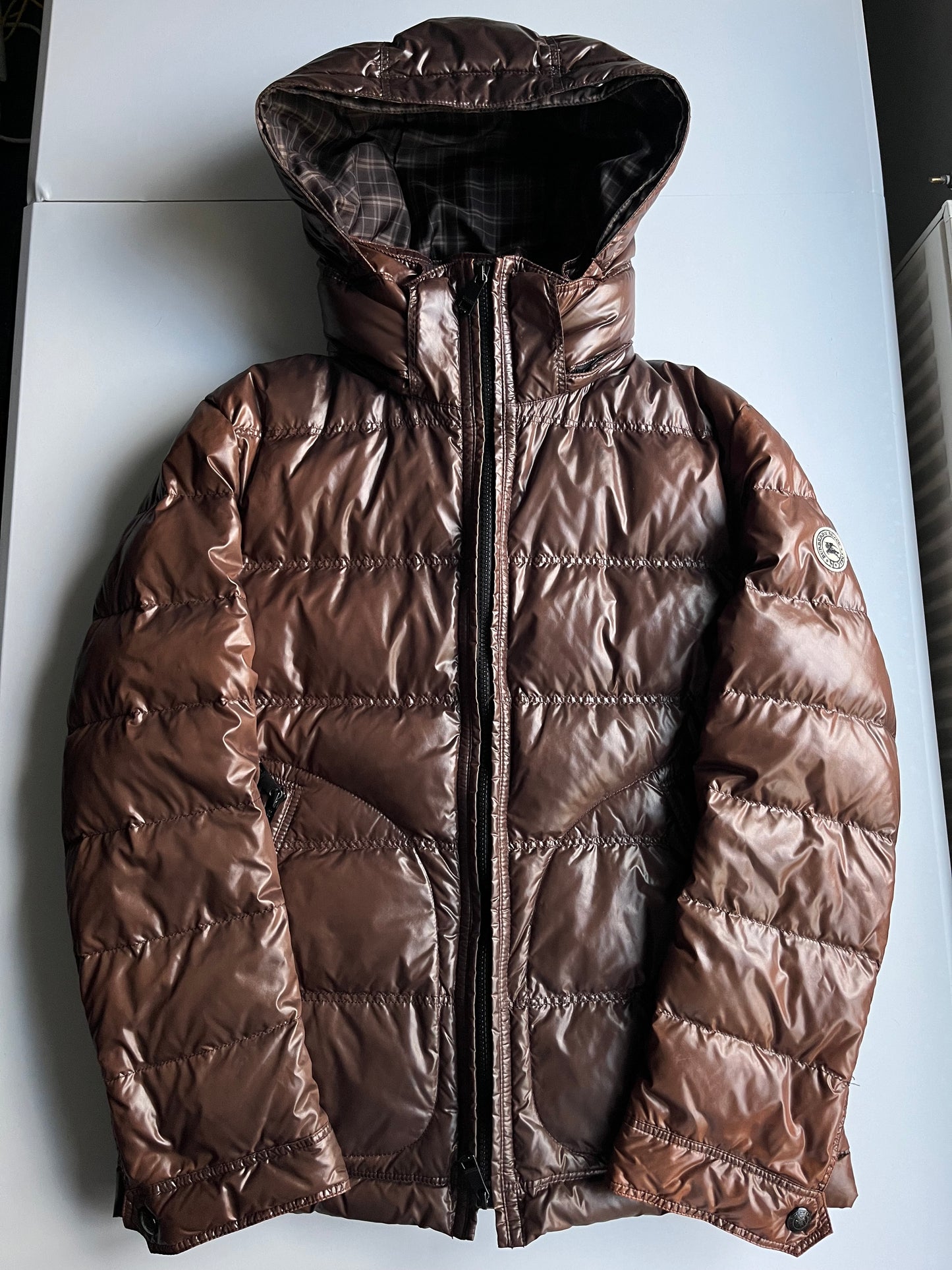 00’s BURBERRY made in Japan 2 in 1 down jacket (M) - brown