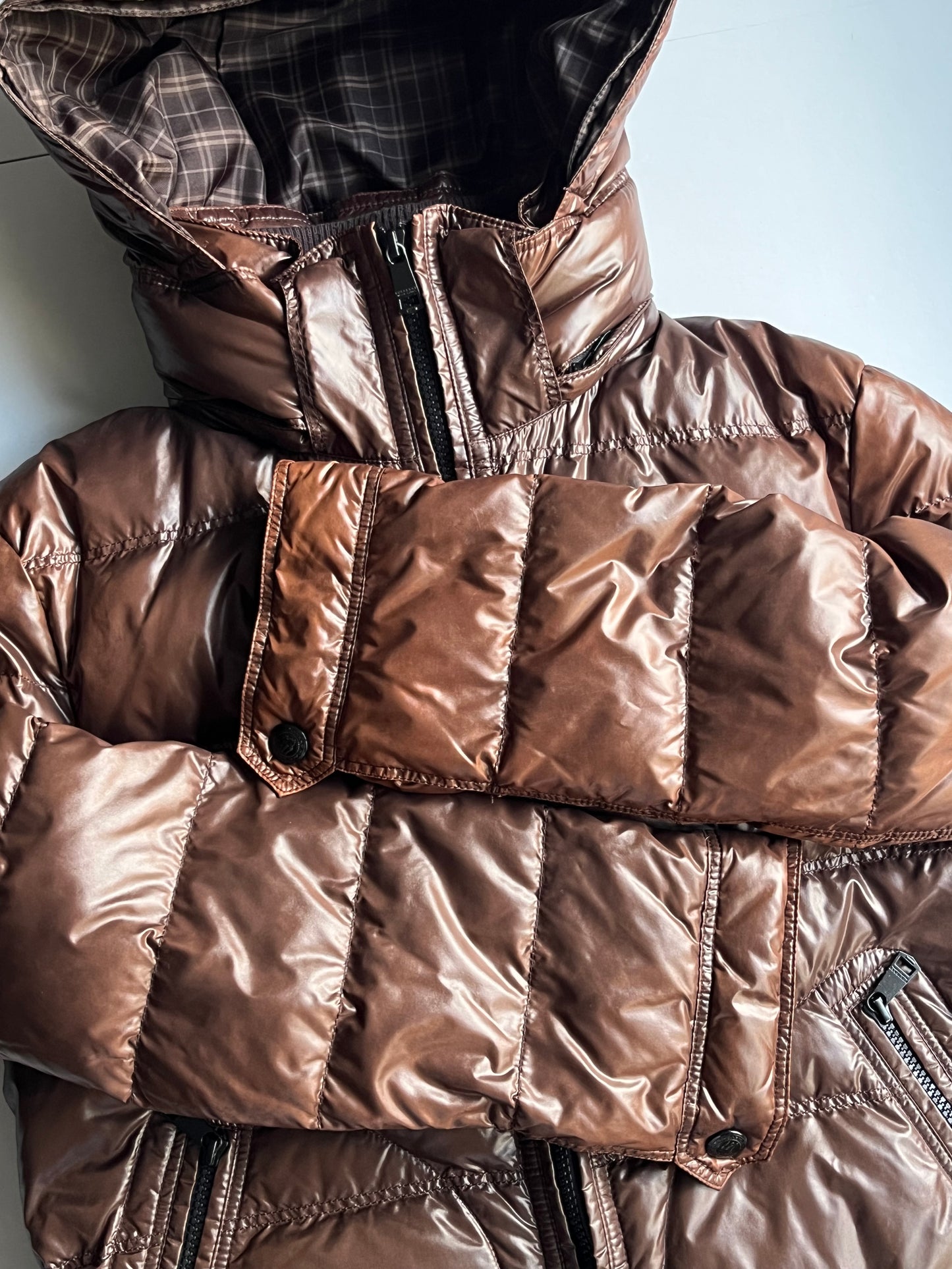 00’s BURBERRY made in Japan 2 in 1 down jacket (M) - brown