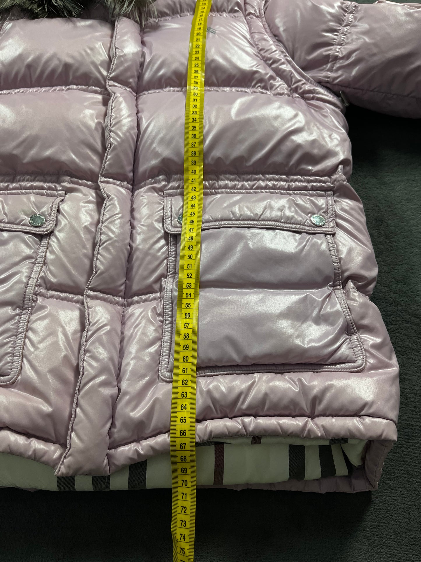 00’s BURBERRY made in Japan real fur down jacket (L)