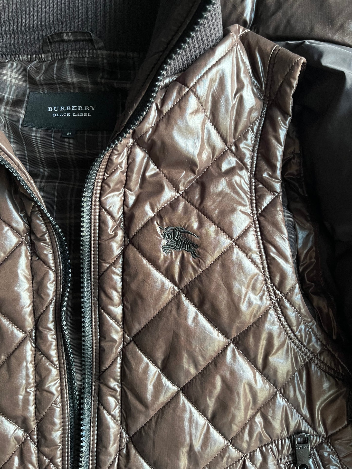 00’s BURBERRY made in Japan 2 in 1 down jacket (M) - brown