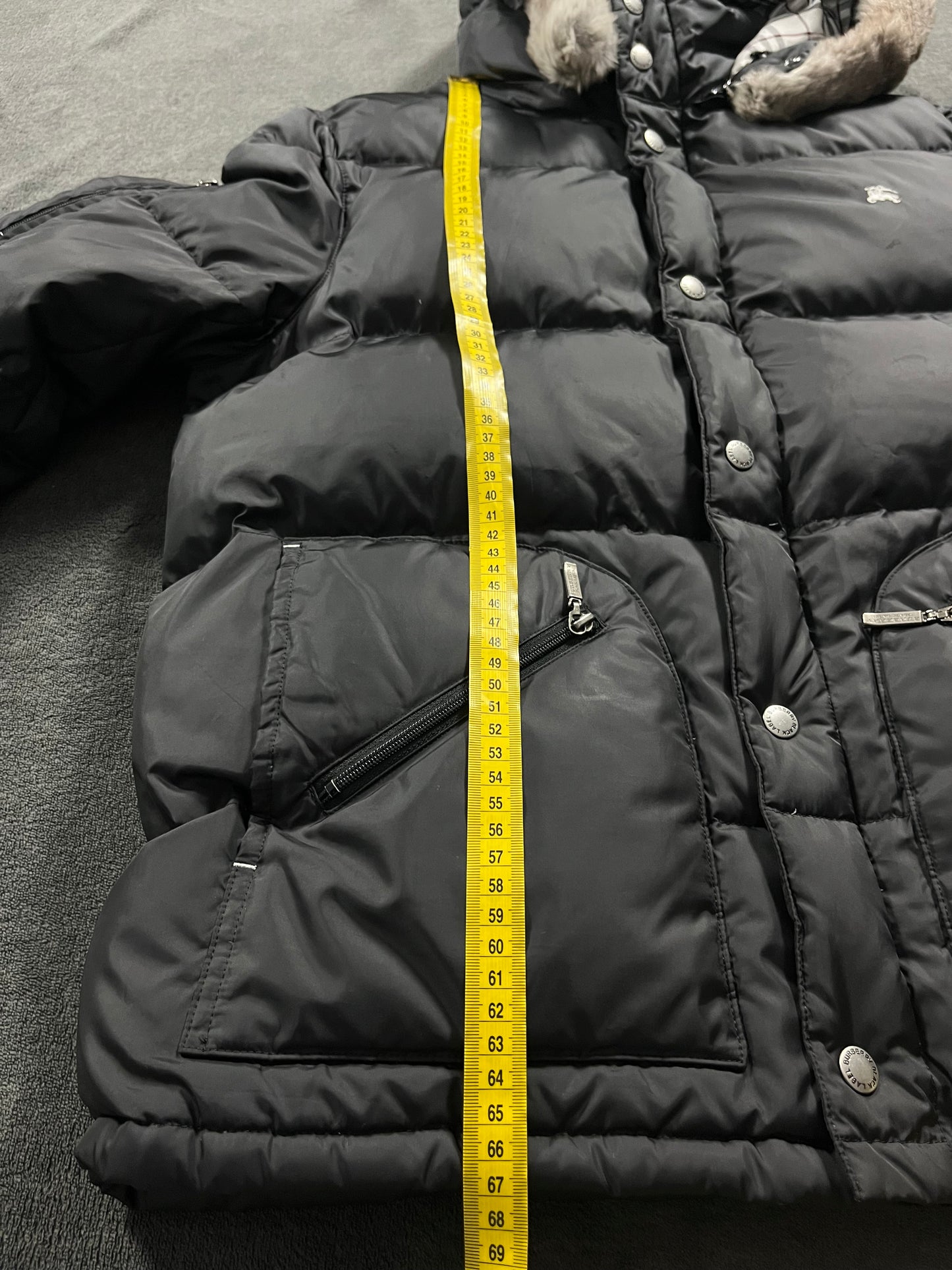 00’s BURBERRY made in Japan real fur down jacket (L)