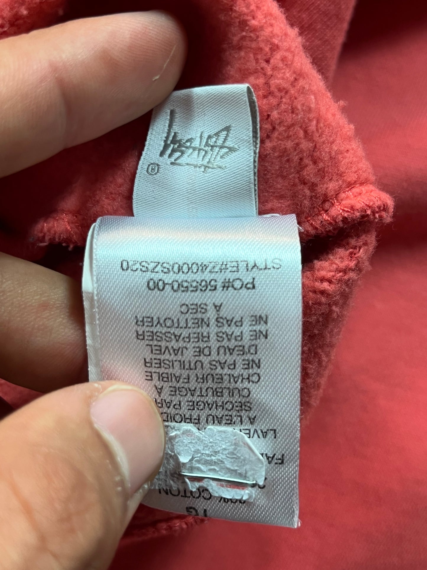 STUSSY ZIP UP HOODIE (XL)