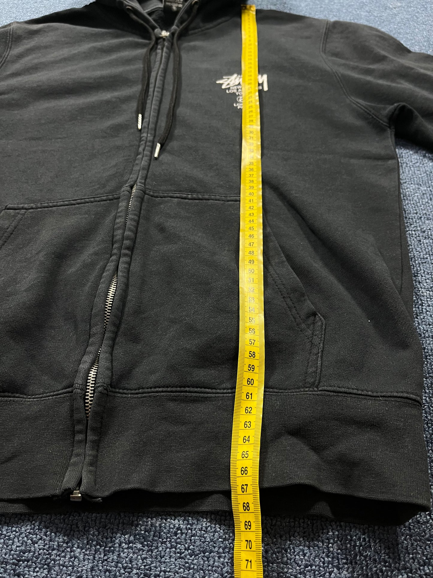 STUSSY ZIP UP HOODIE (M)
