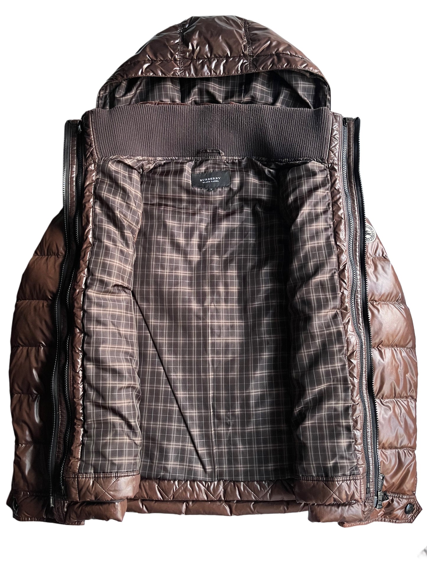 00’s BURBERRY made in Japan 2 in 1 down jacket (M) - brown