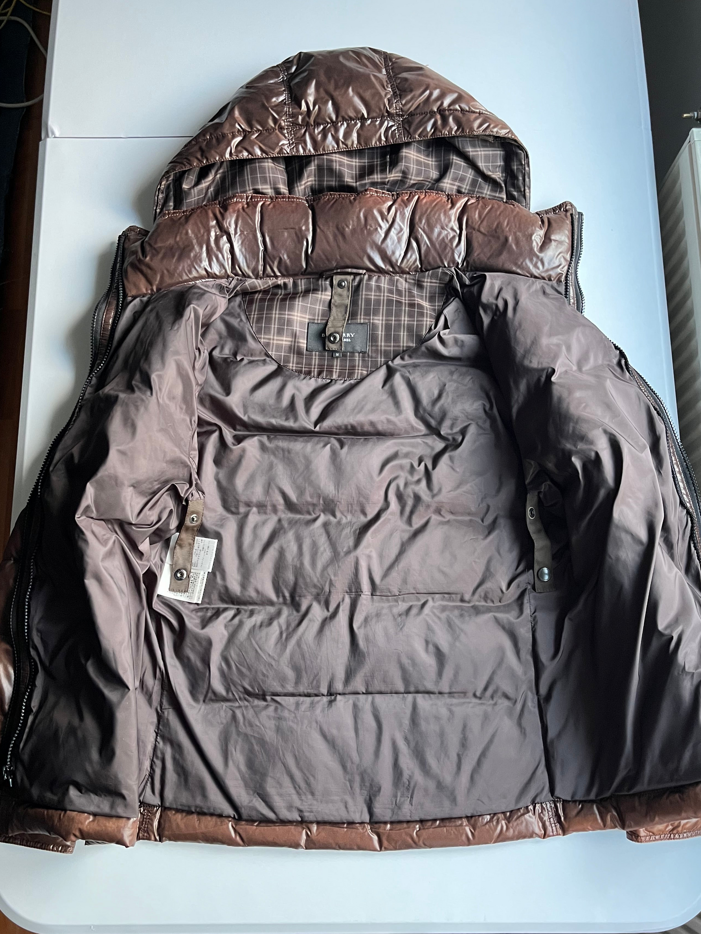 00’s BURBERRY made in Japan 2 in 1 down jacket (M) - brown
