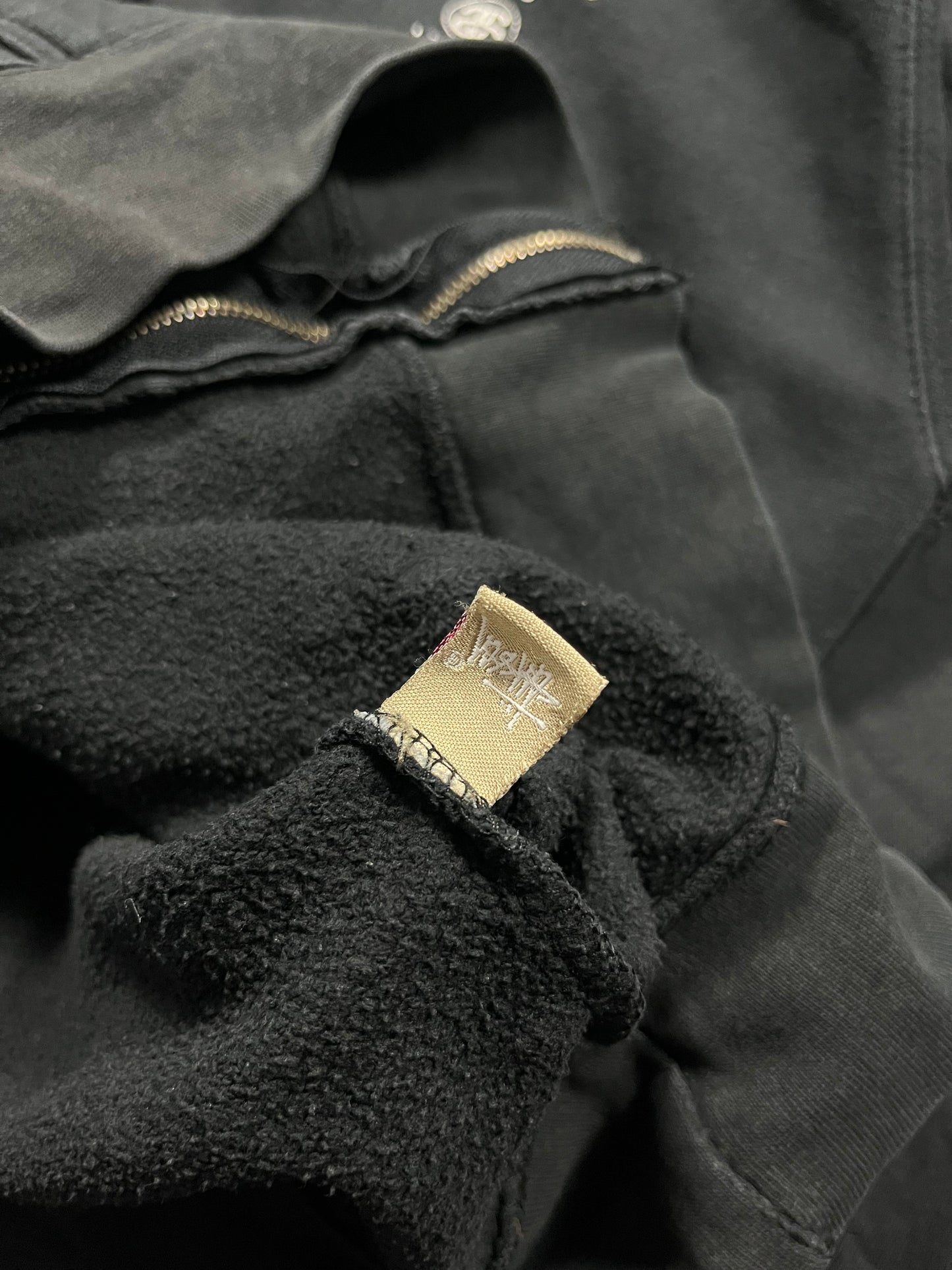 STUSSY ZIP UP HOODIE (M)