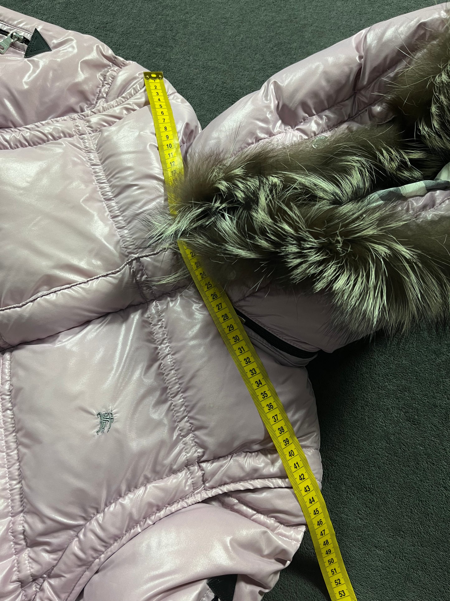 00’s BURBERRY made in Japan real fur down jacket (L)
