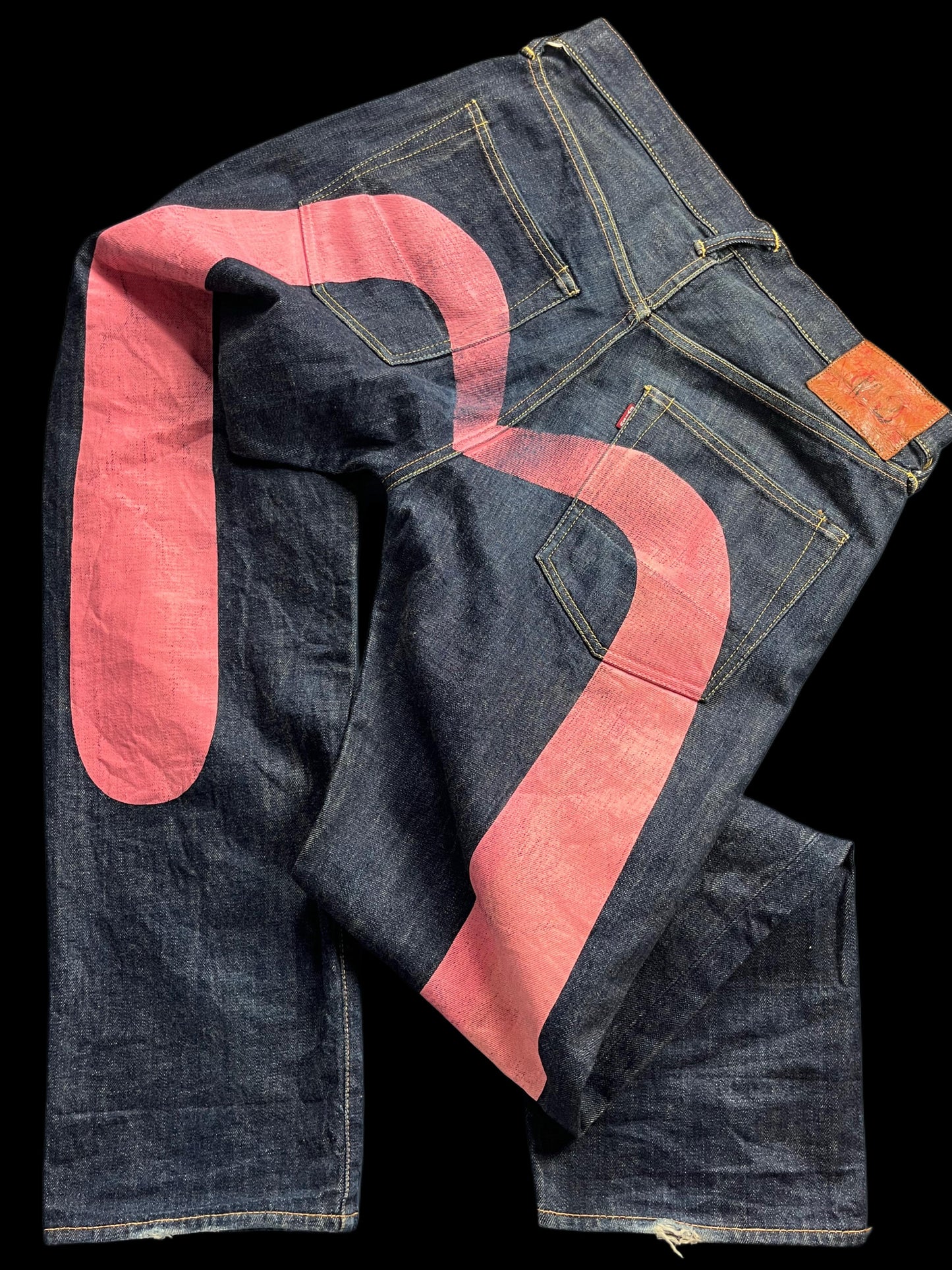 EVISU PINK DAICOCK JEANS (34x35)