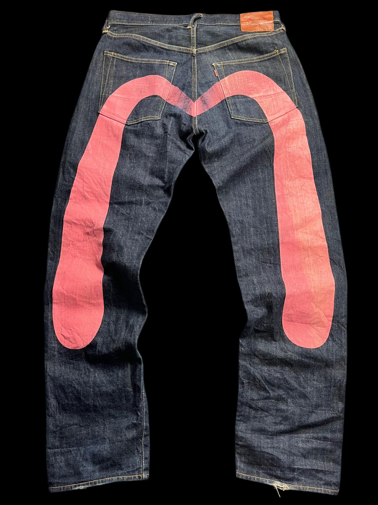 EVISU PINK DAICOCK JEANS (34x35)