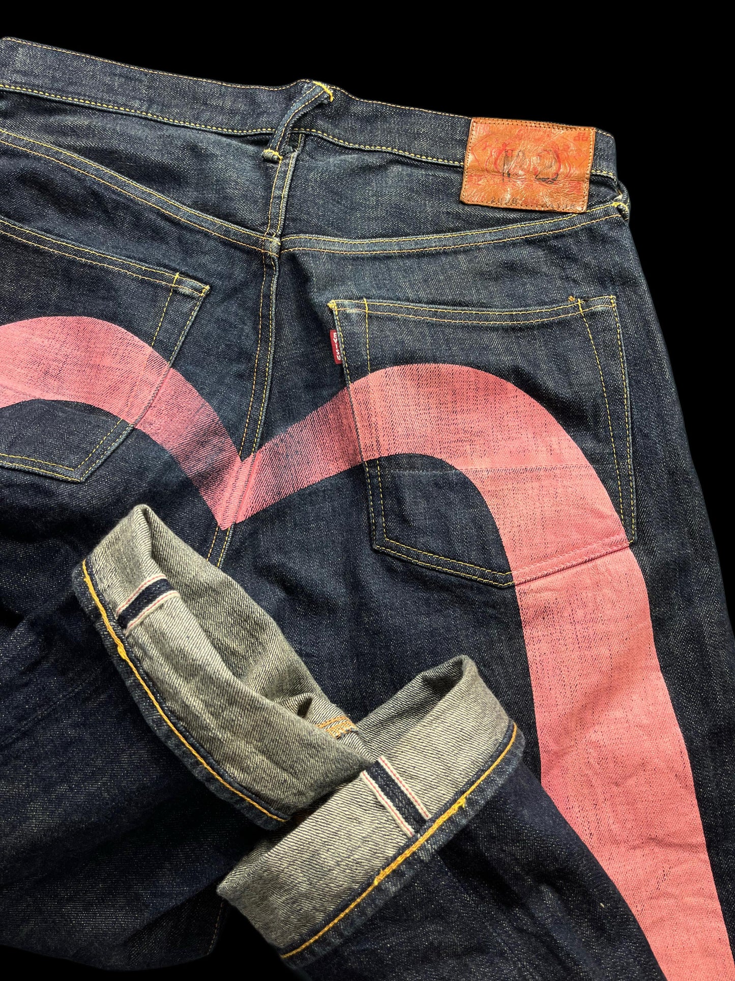 EVISU PINK DAICOCK JEANS (34x35)
