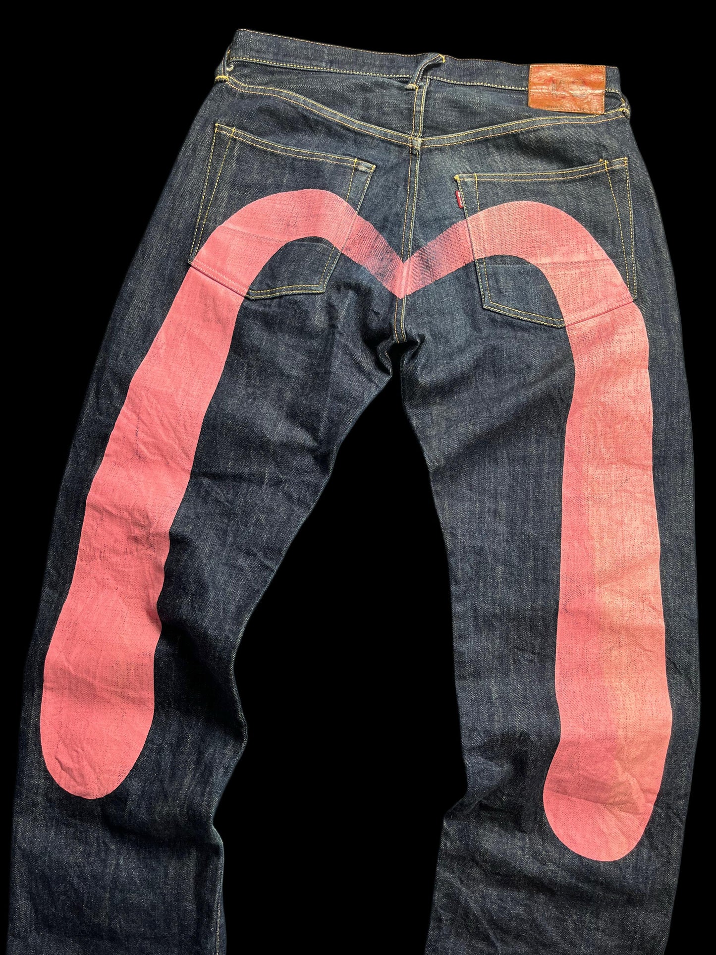 EVISU PINK DAICOCK JEANS (34x35)