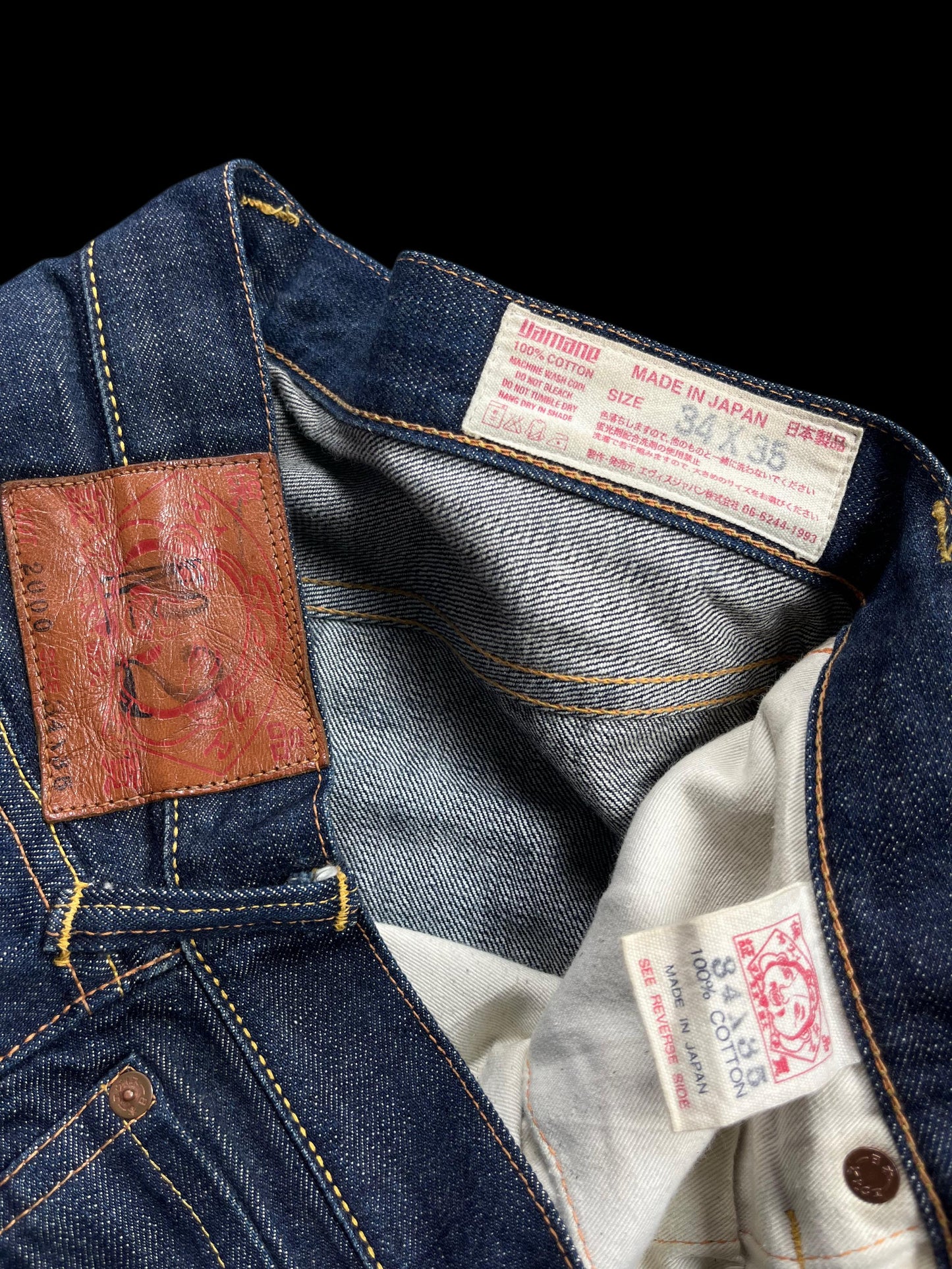 EVISU PINK DAICOCK JEANS (34x35)