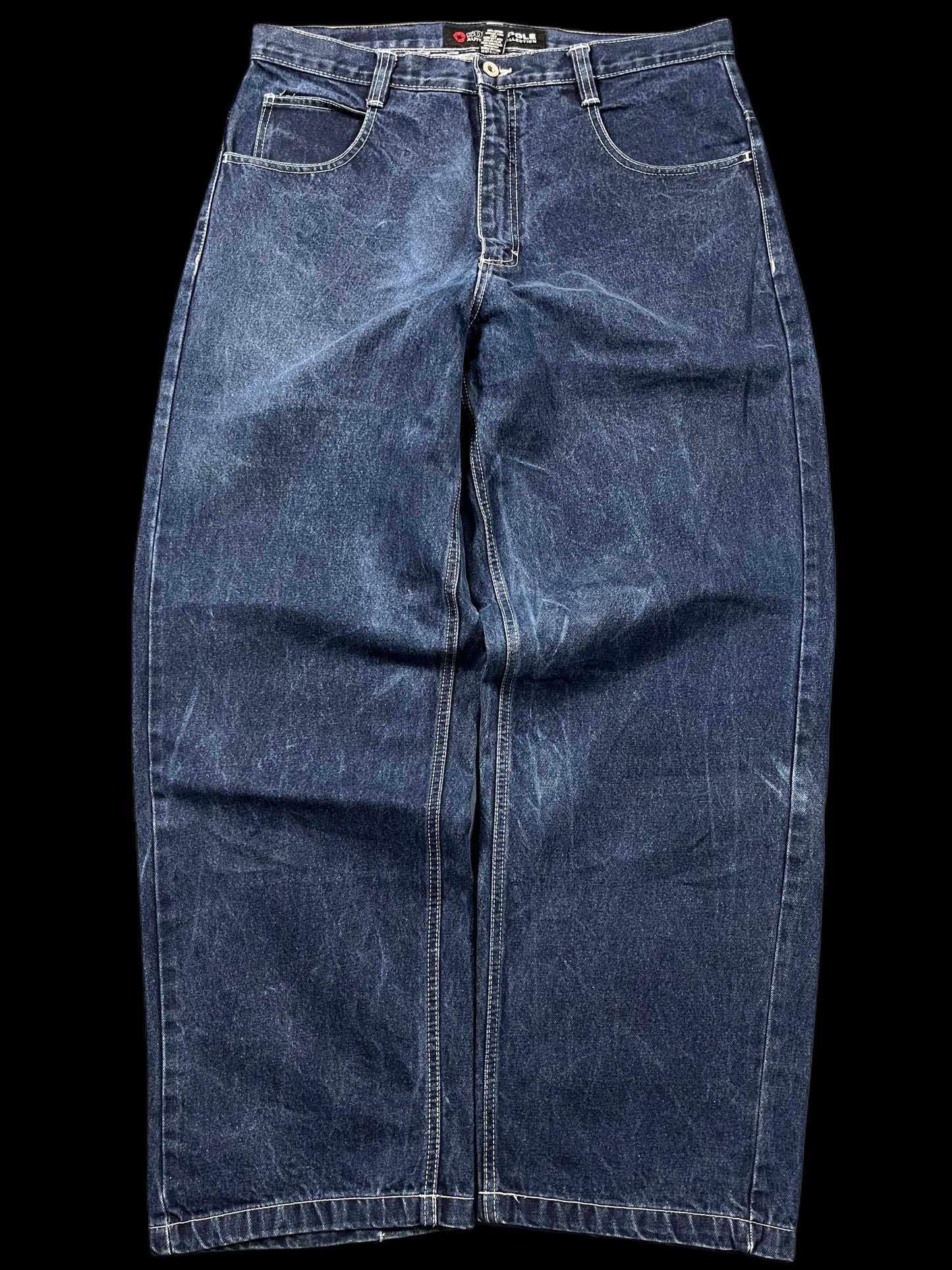 BAGGY SOUTHPOLE WASHED DENIM JEANS (36)