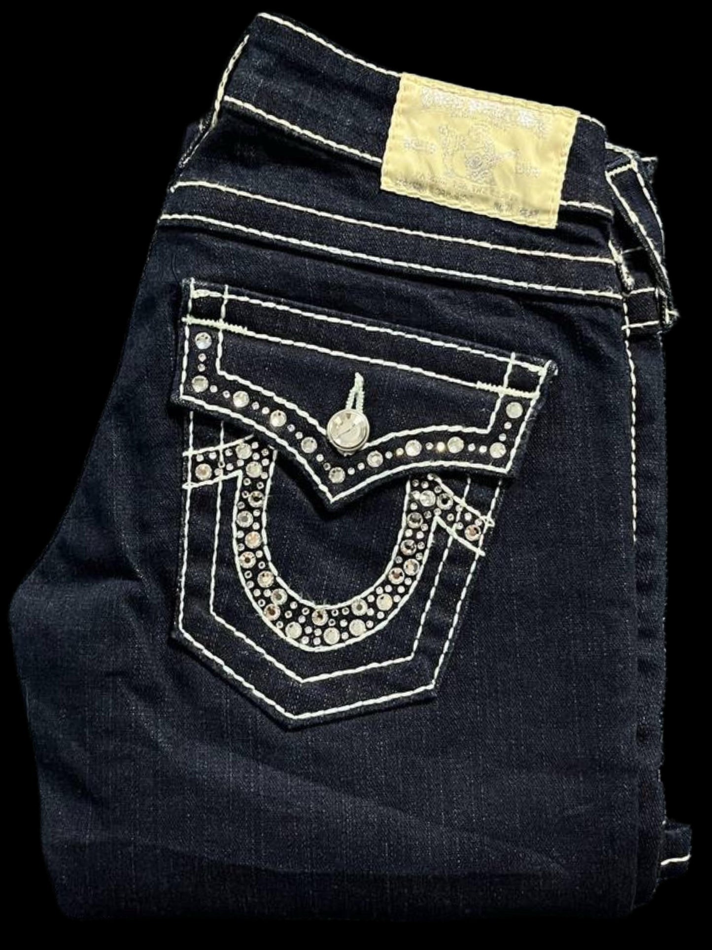 RARE TRUE RELIGION RHINESTONES JEANS (25)