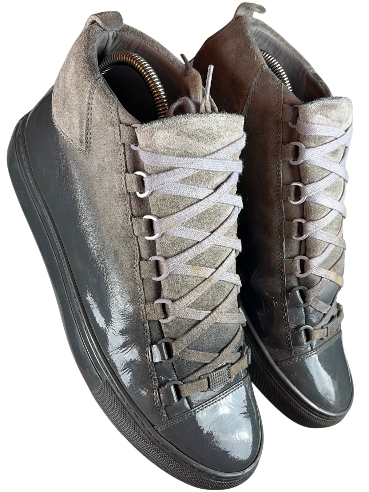 Balenciaga arena high tops ‘Grey Gradient’ - eu 41 / us 8 / uk 7 - dark grey