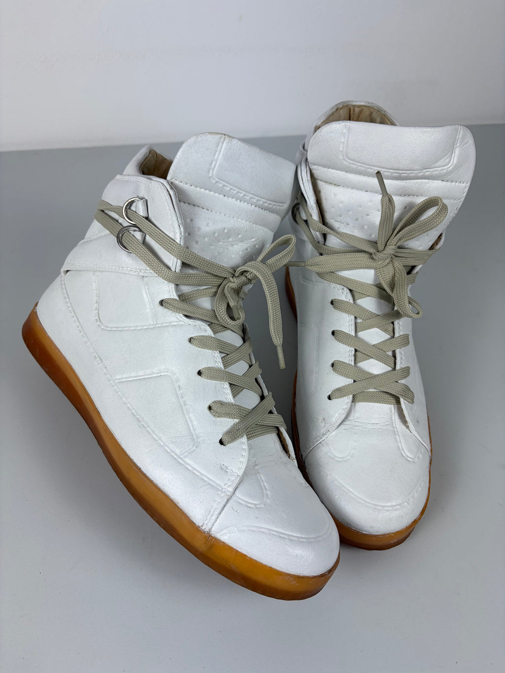 2012 Maison Margiela X H&M high tops - eu 40 - white