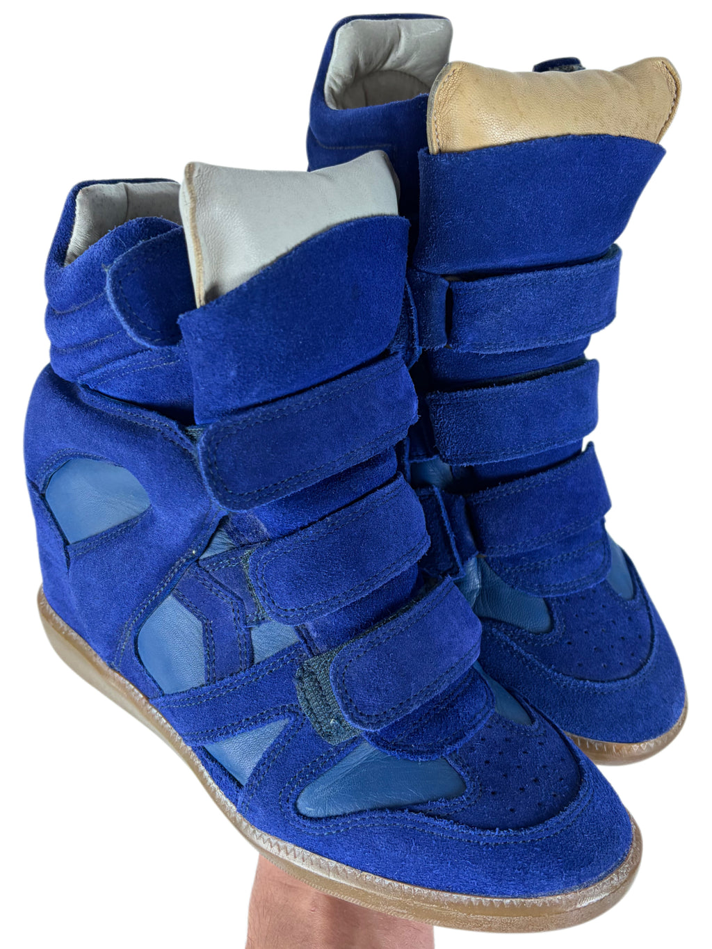 Isabel Marant Bekett wedge sneakers - eu 39 - blue