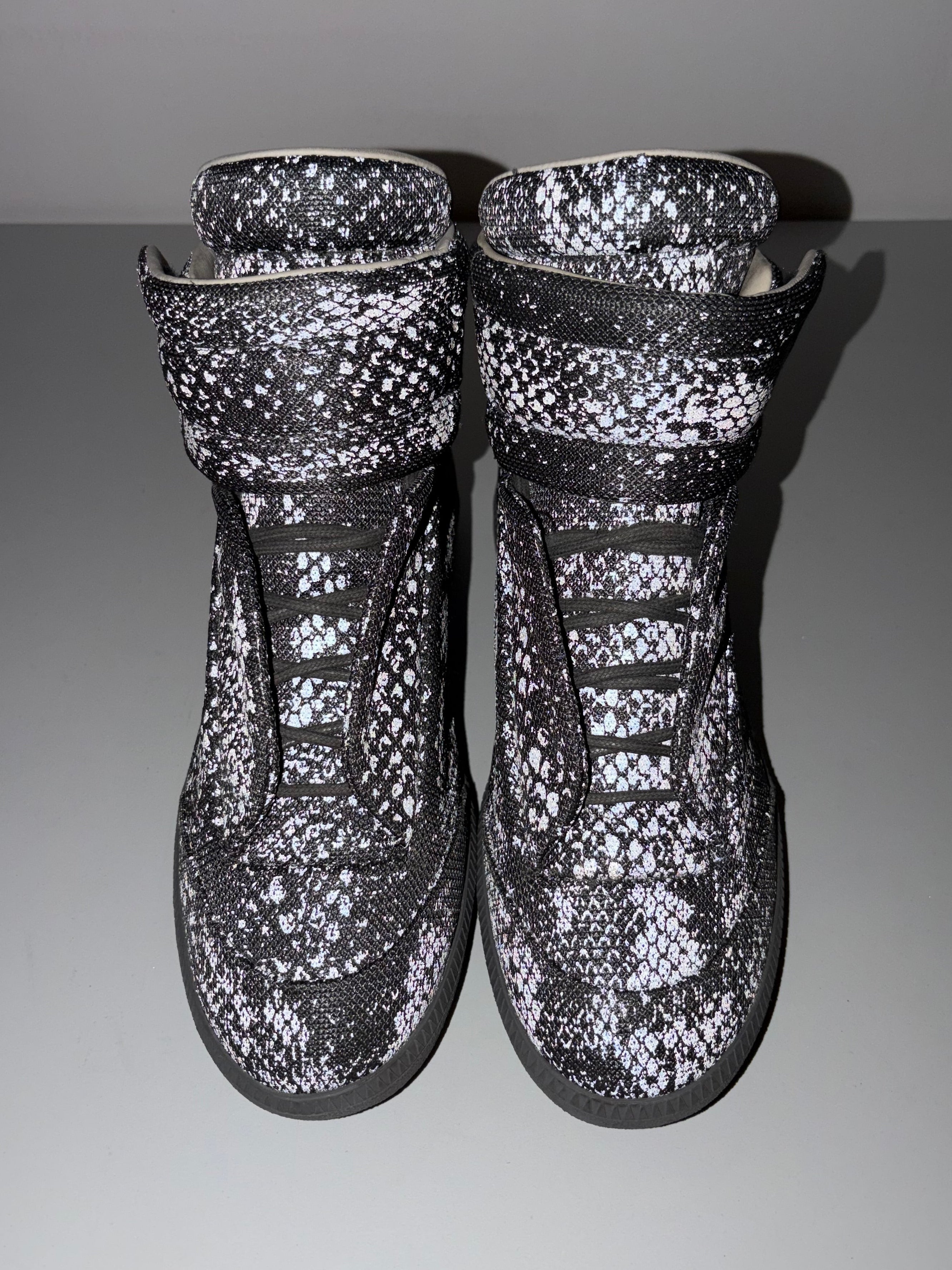 Maison Margiela Future ‘Reflective Python’ high tops - eu 42 / us 9