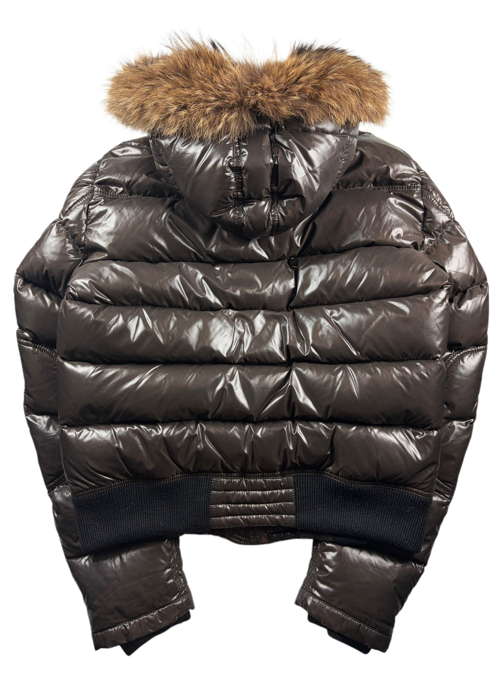 2010’s MONCLER ‘Veyle’ real coyote fur down jacket - men’s size 3 (L) - brown