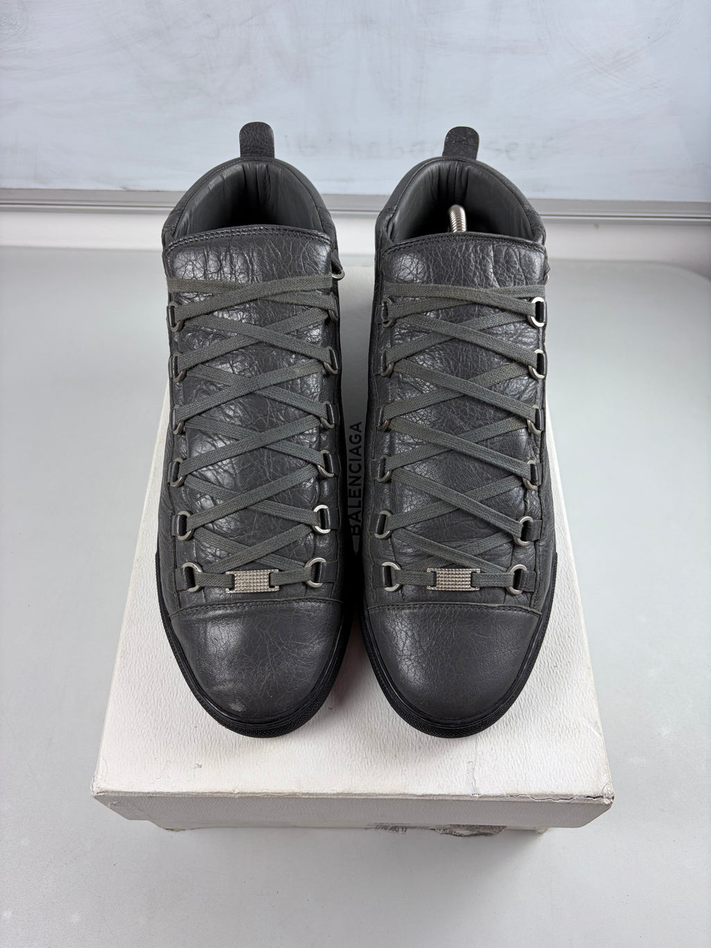 Balenciaga arena high tops - eu 43 / us 10 - grey