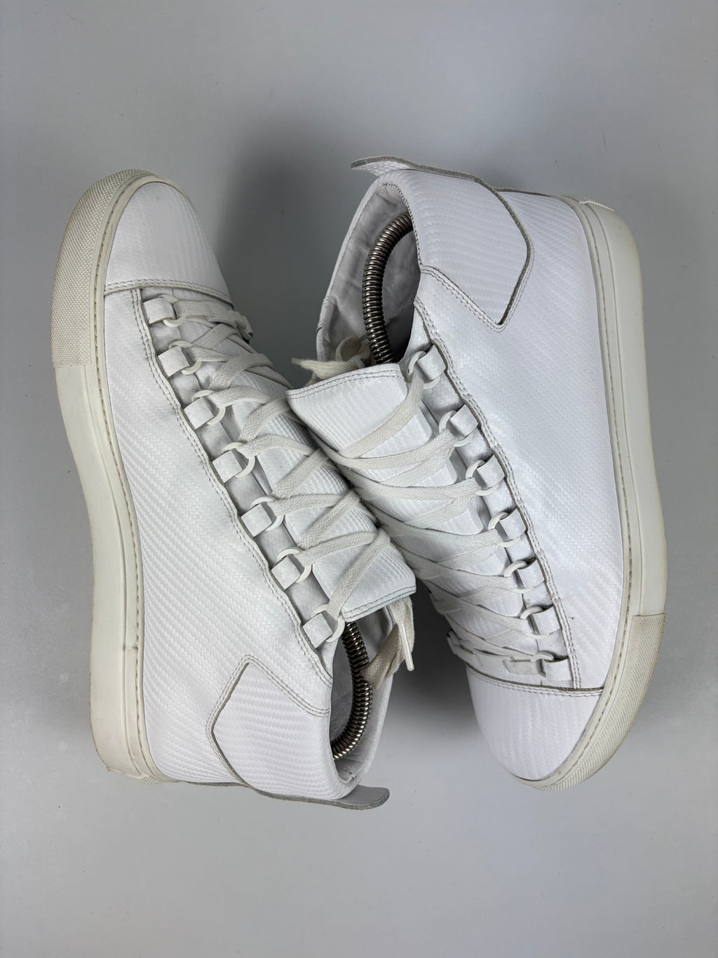 Balenciaga arena Fibre print high tops - eu 41 / us 8 - white