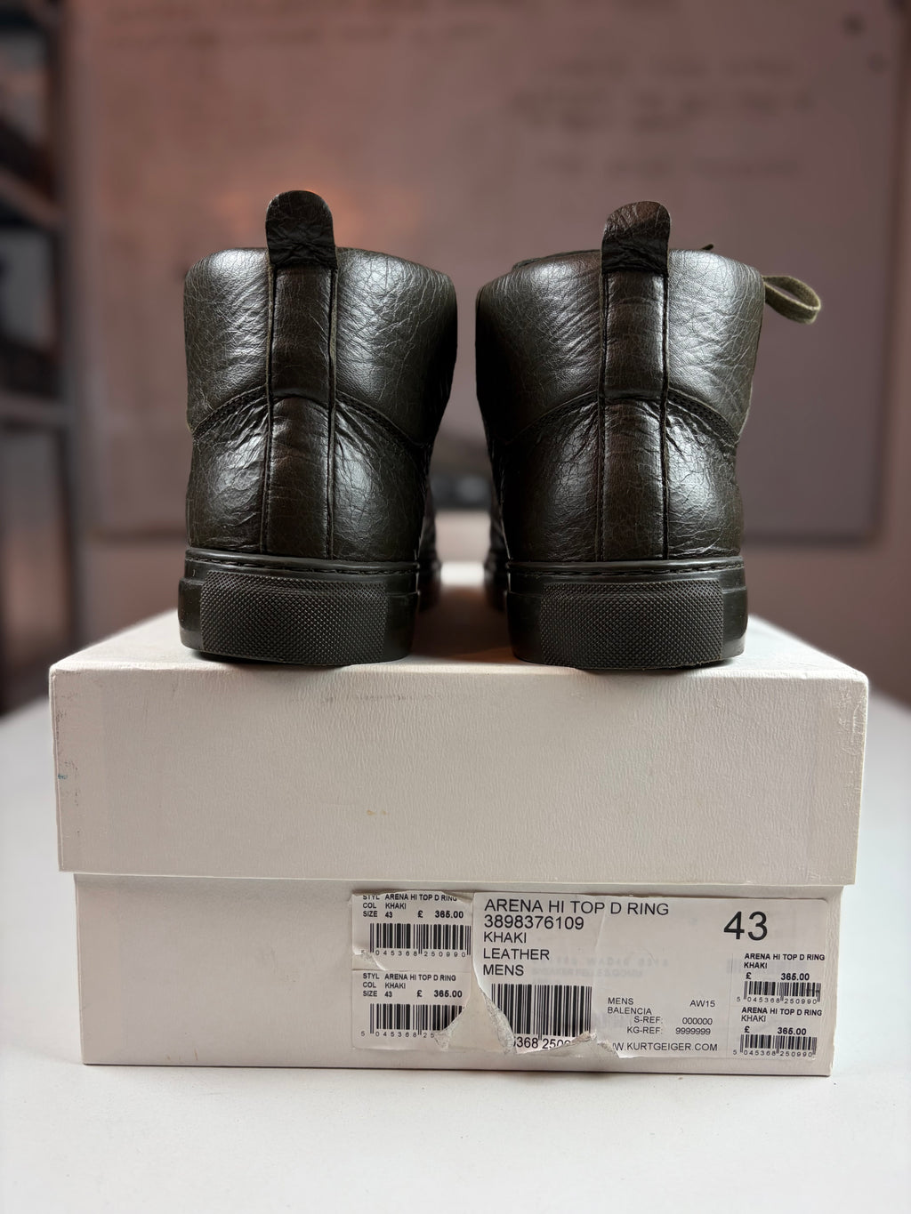 Balenciaga arena high tops - eu 43 / us 10 / uk 9 - olive green