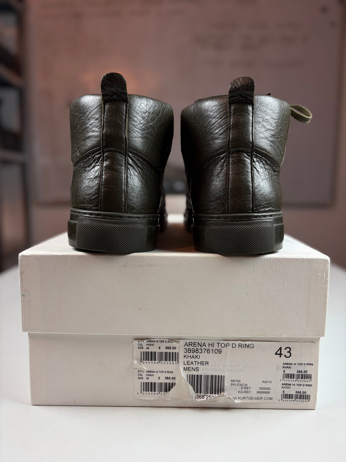 Balenciaga arena high tops - eu 43 / us 10 / uk 9 - olive green