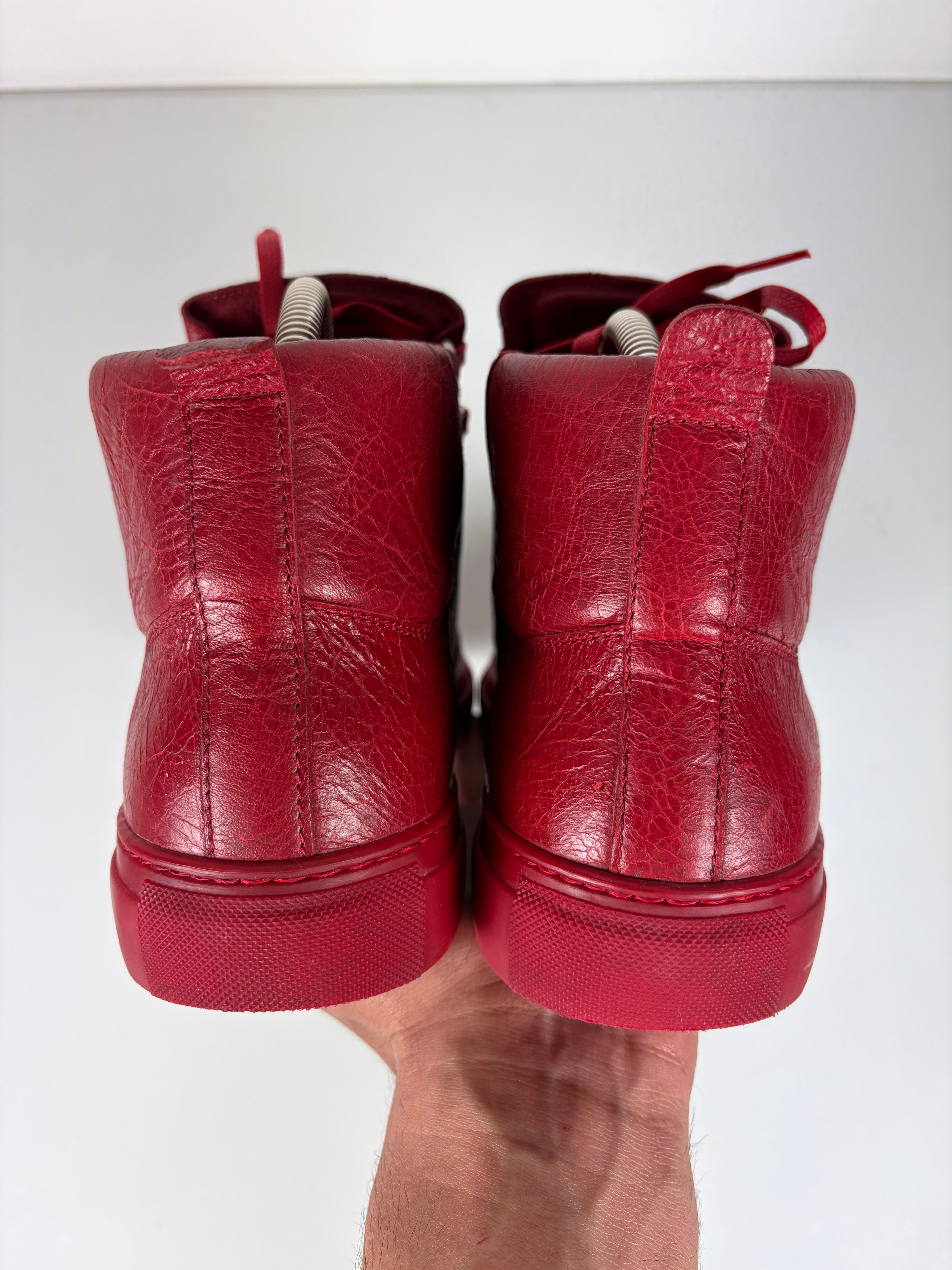Balenciaga arena high tops - eu 43 - red