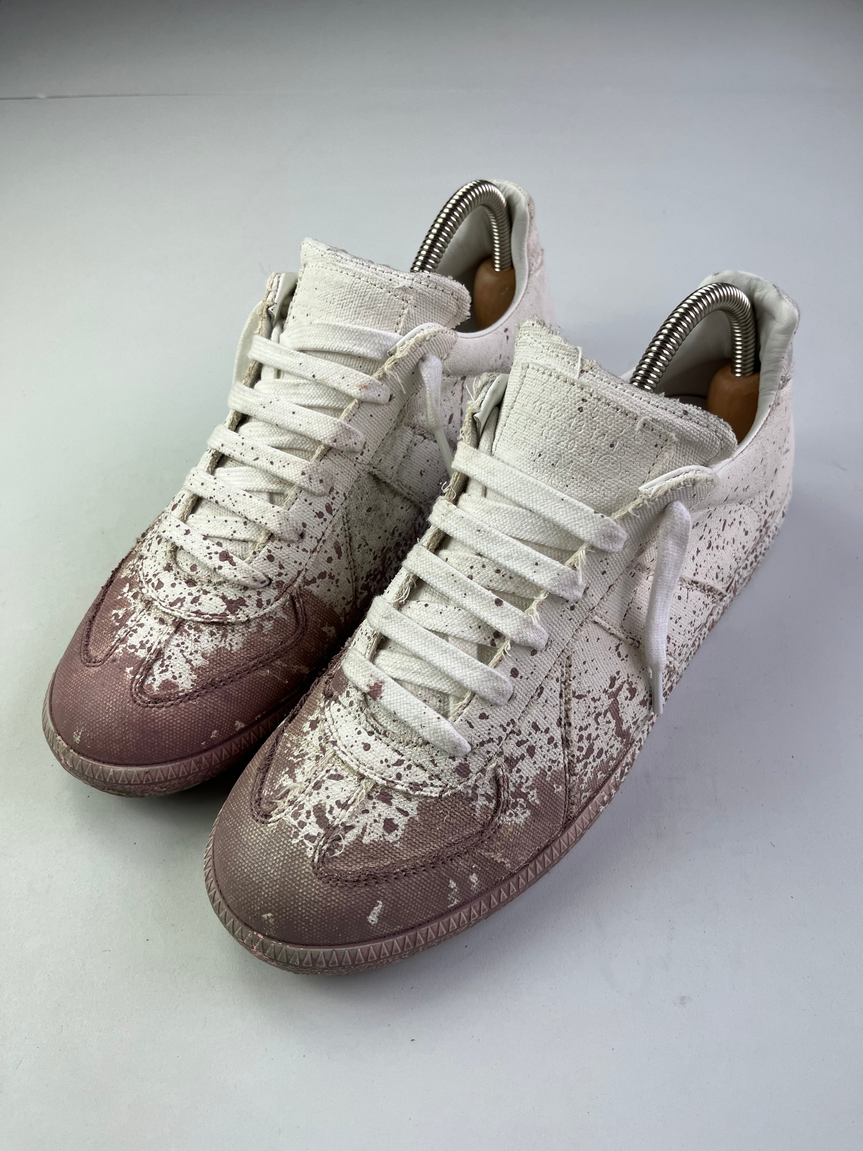 Maison Margiela pink paint splatter - Eu 41 - white & pink