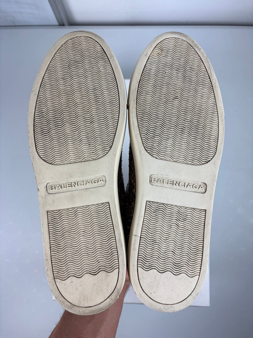 Balenciaga arena Python Skin high tops - eu 39 / us 6