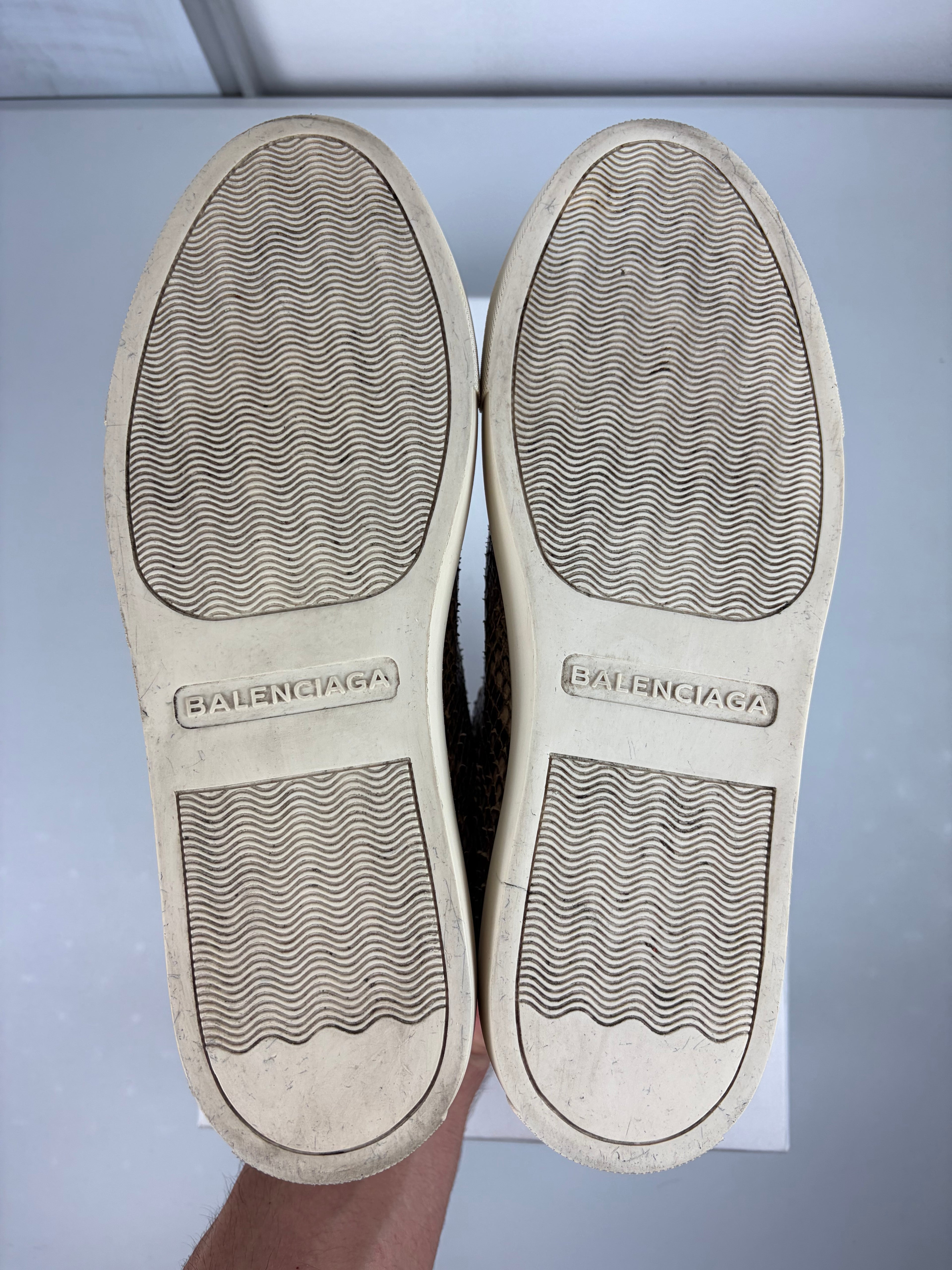 Balenciaga arena Python Skin high tops - eu 39 / us 6