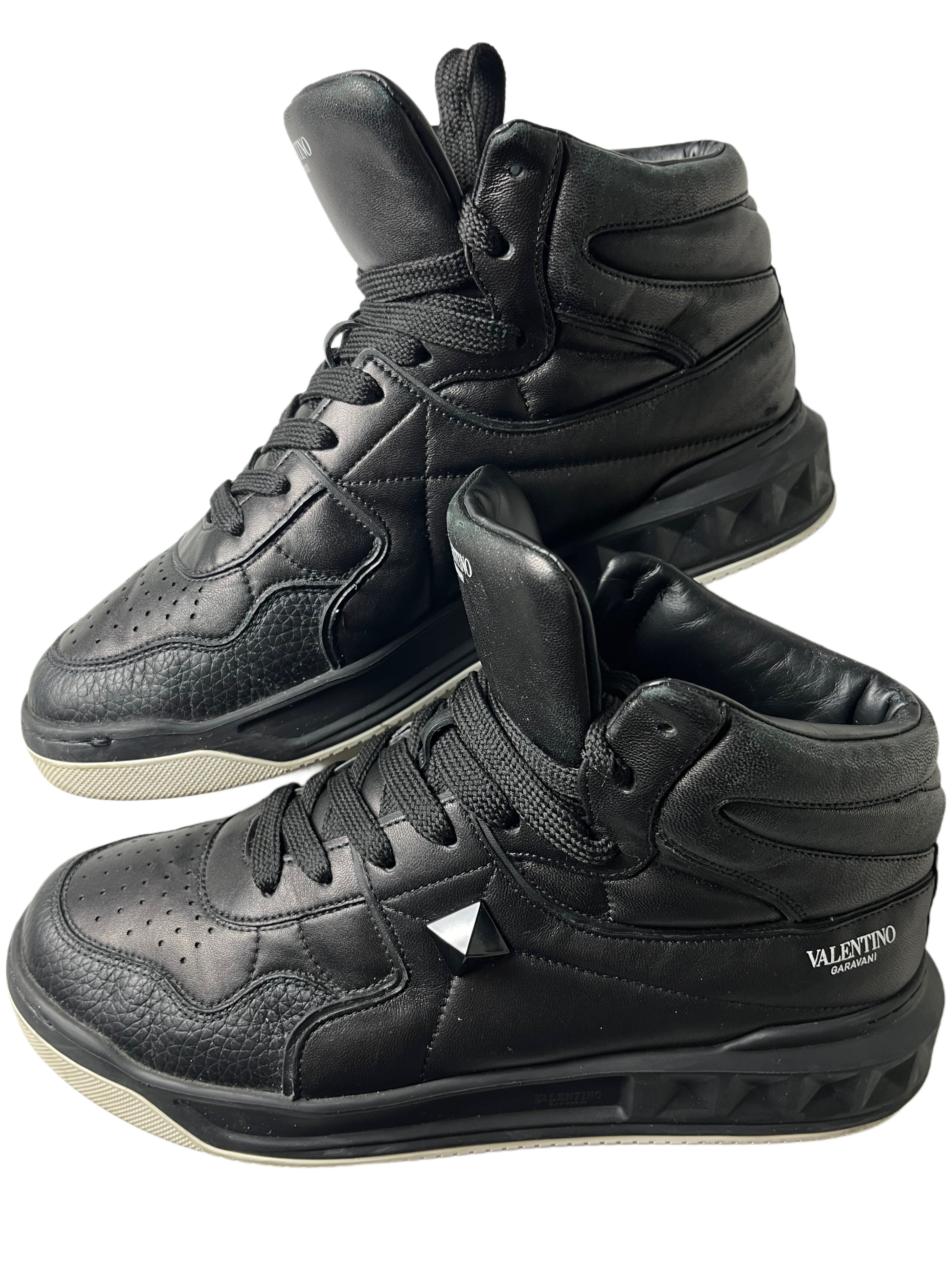Valentino Garavani one stud high tops - Eu 42 1/2 - black