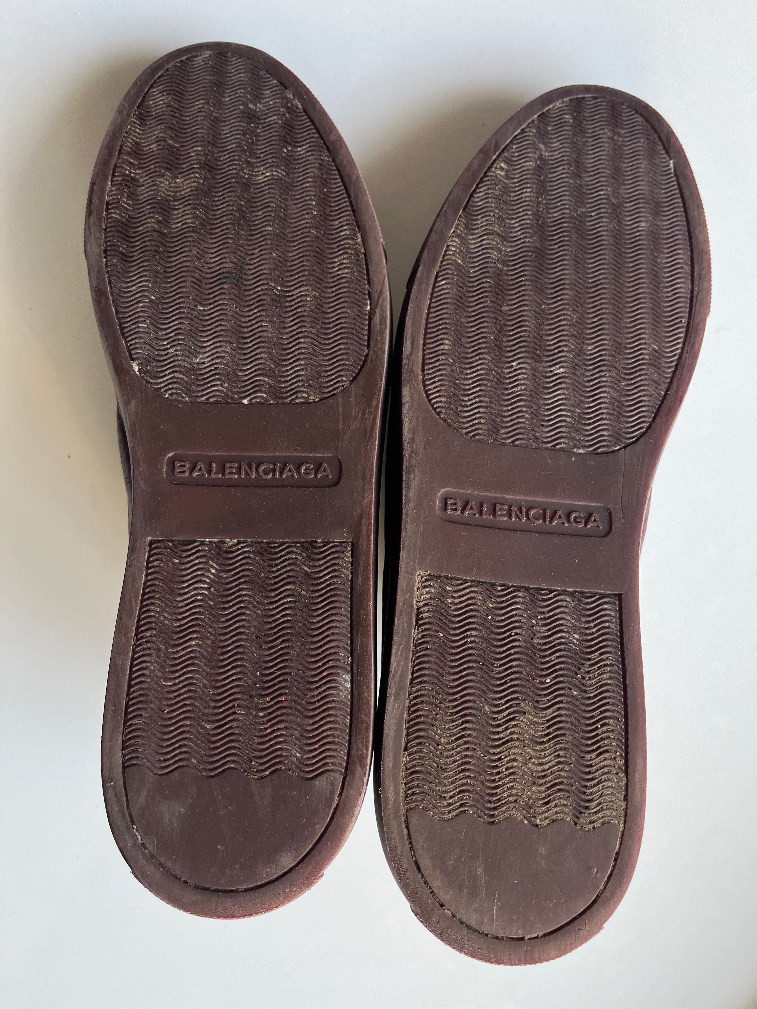 Balenciaga arena low - eu 44 - burgundy