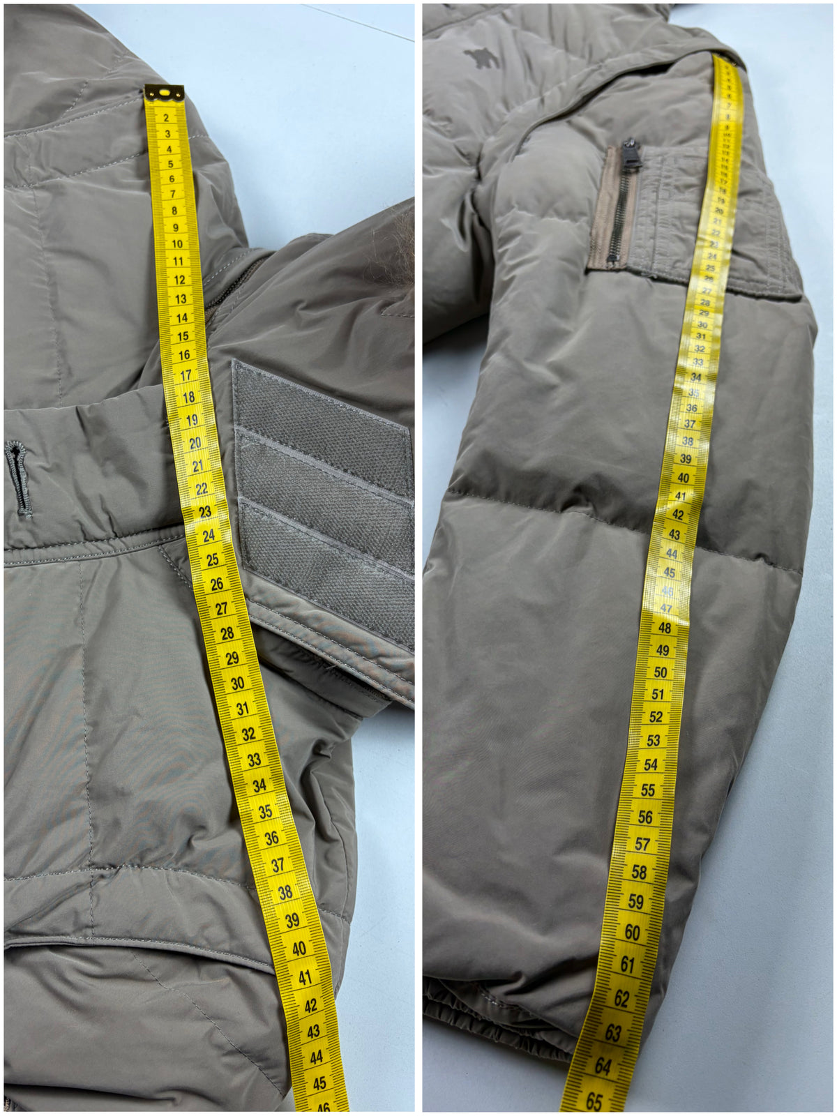 00’s BURBERRY Black Label real fur down jacket (M/L) - light brown