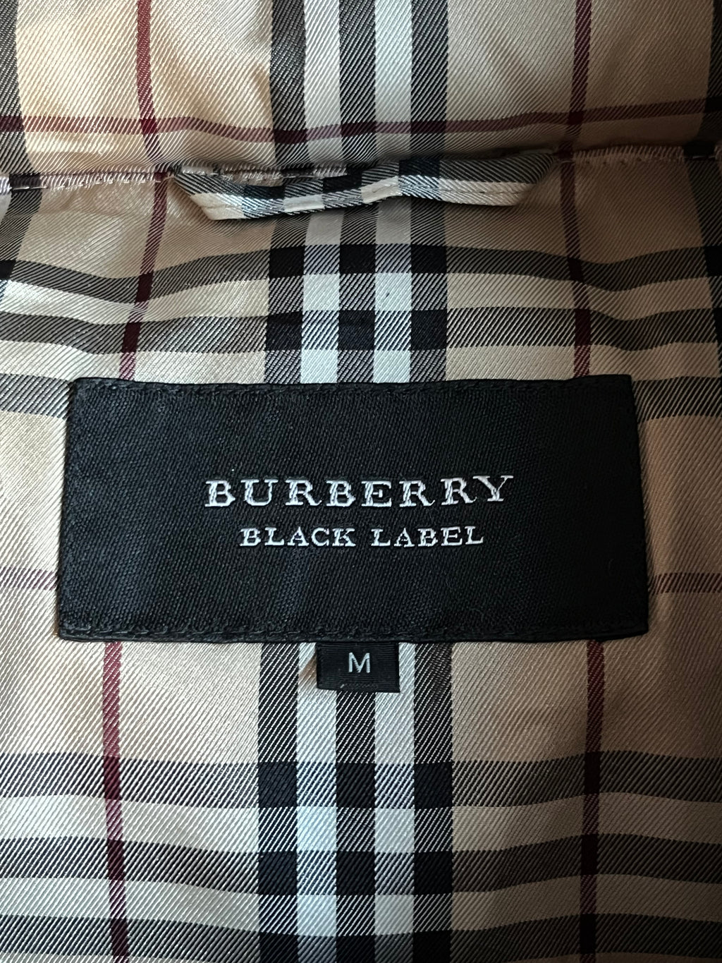 00’s BURBERRY made in Japan real fur down jacket (M) - black