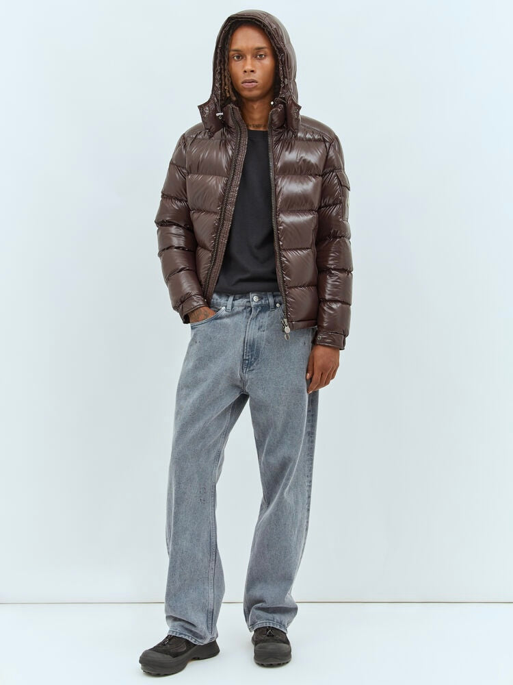 MONCLER ‘Maya’ down jacket - men’s size 5 (XL) - brown - brand new with tags