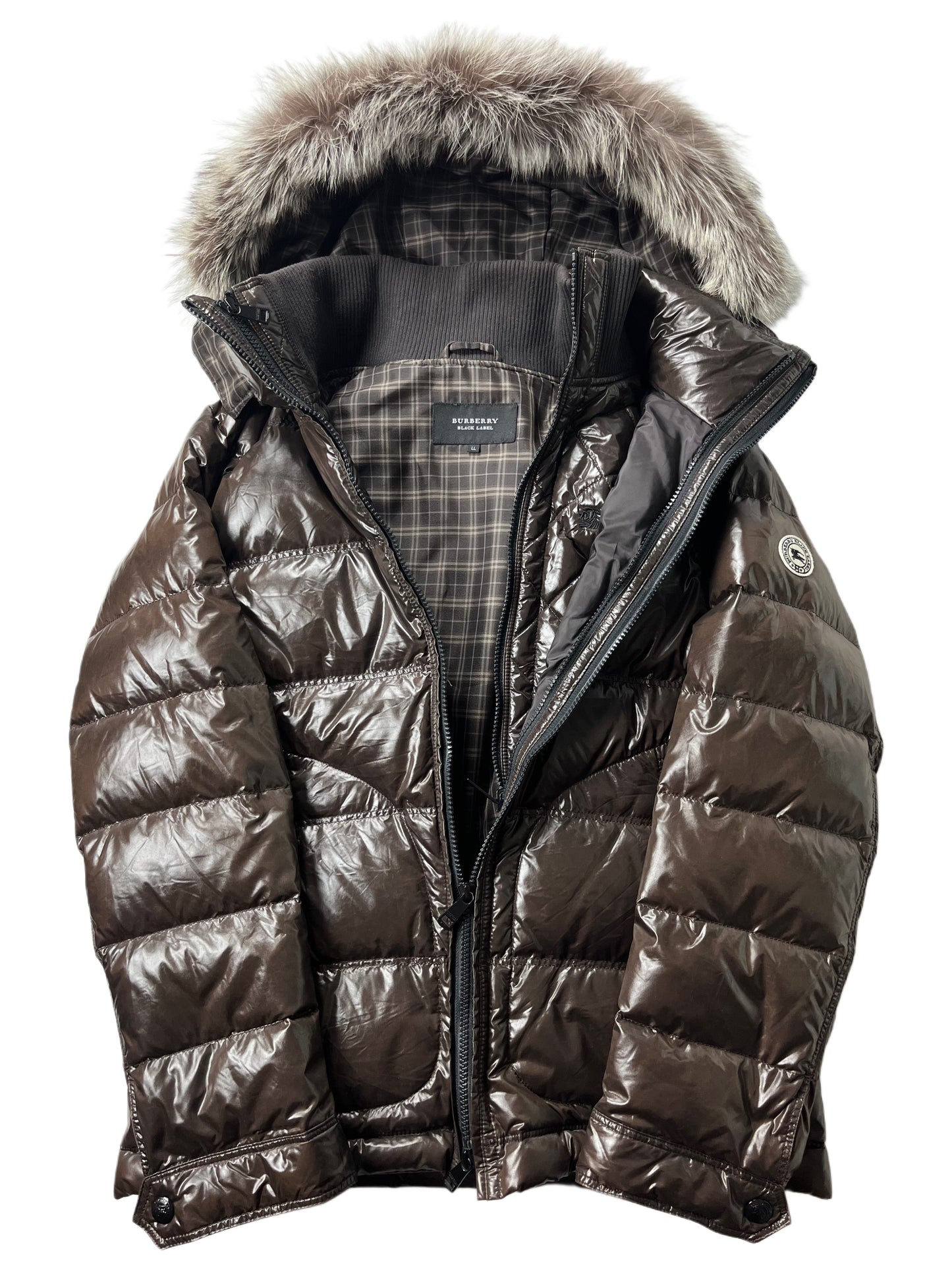 00’s BURBERRY made in Japan 2 in 1 down jacket (L/LL) - brown