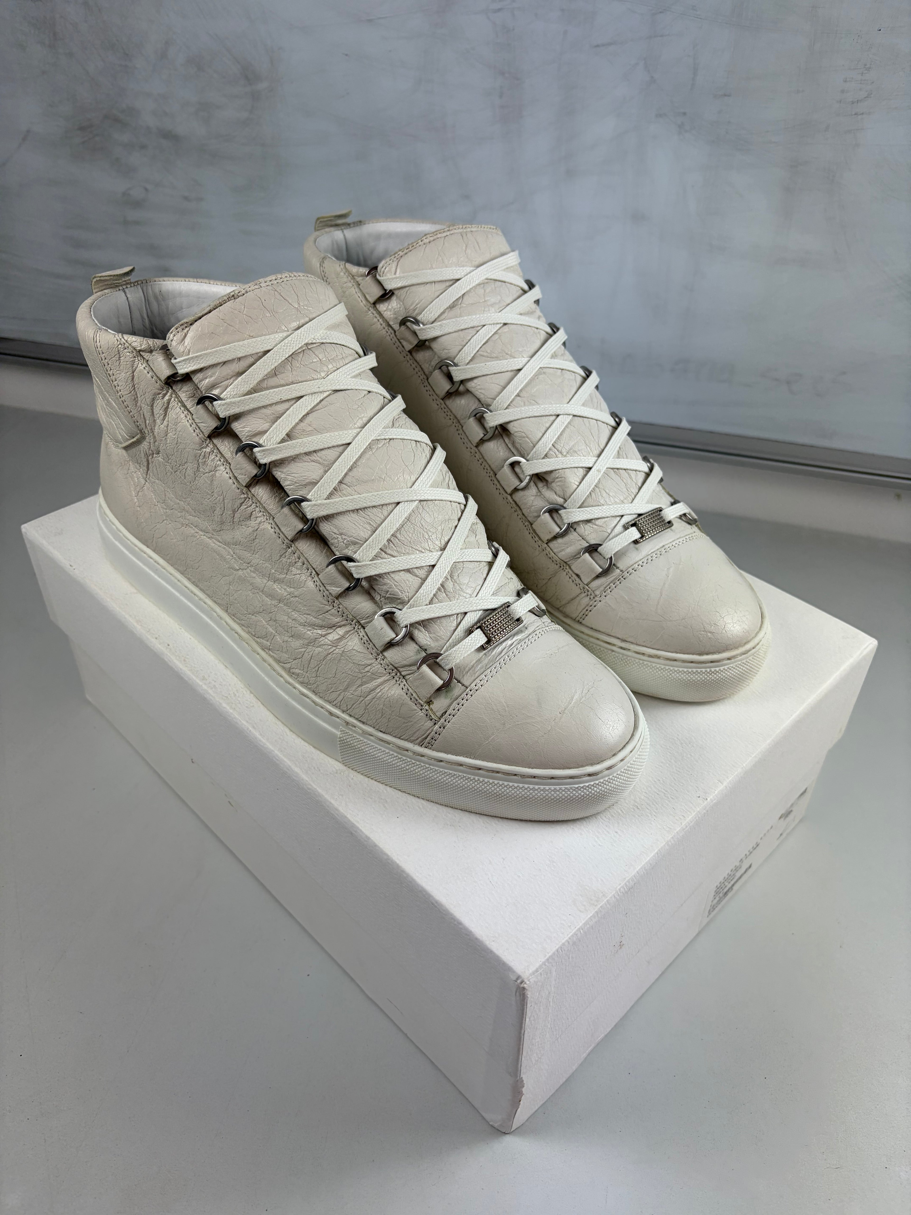 Balenciaga arena high tops - eu 44 / us 11 - white