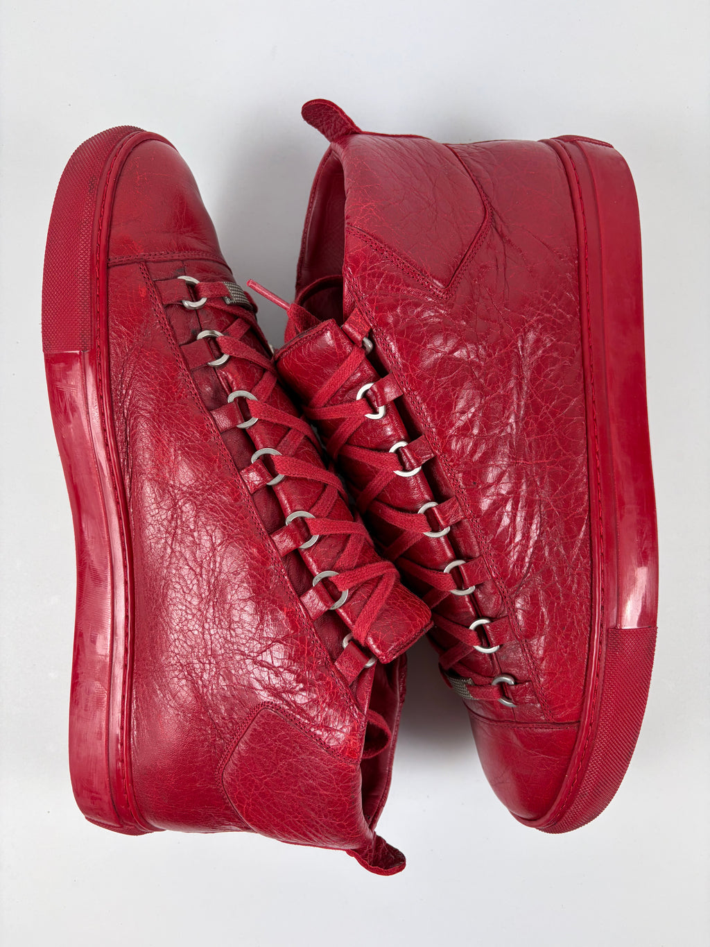 Balenciaga arena high tops - eu 44 - red