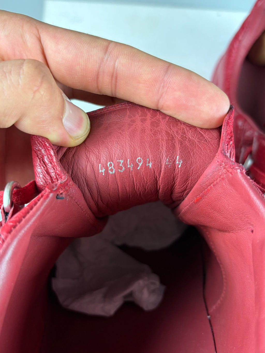 Balenciaga arena low - eu 44 / us 11 / uk 10 - red