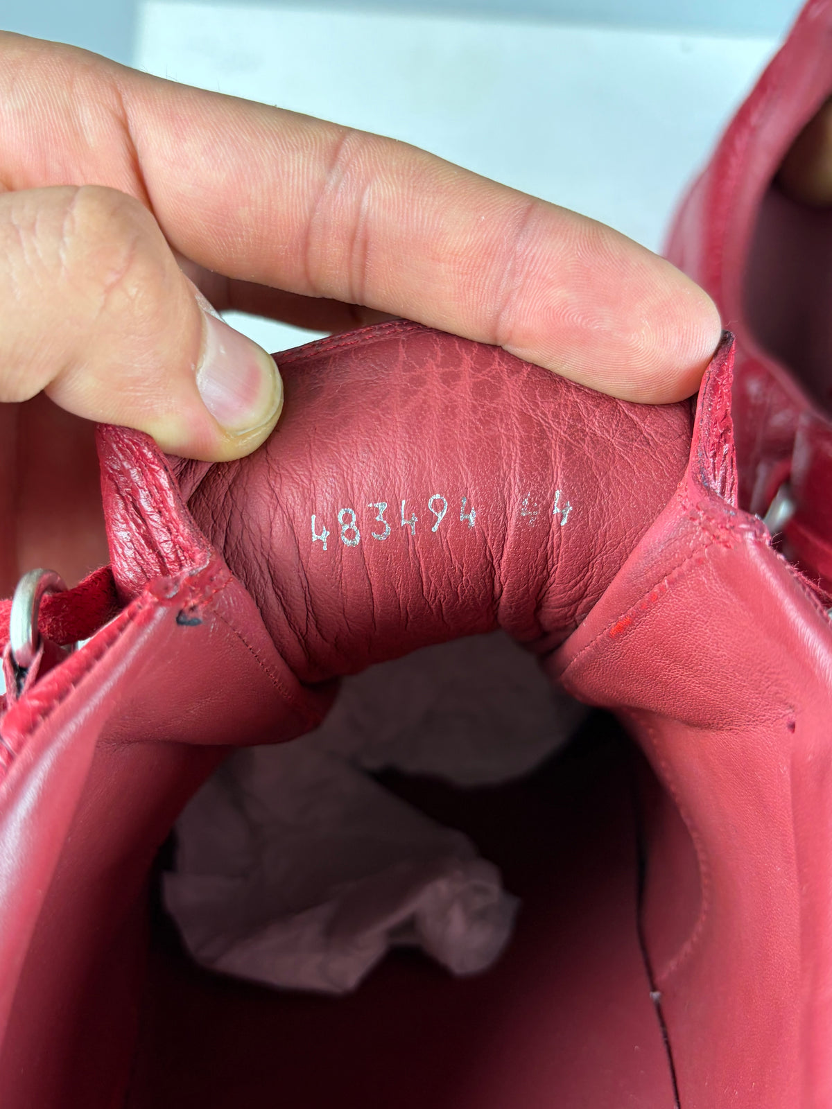 Balenciaga arena low - eu 44 / us 11 / uk 10 - red