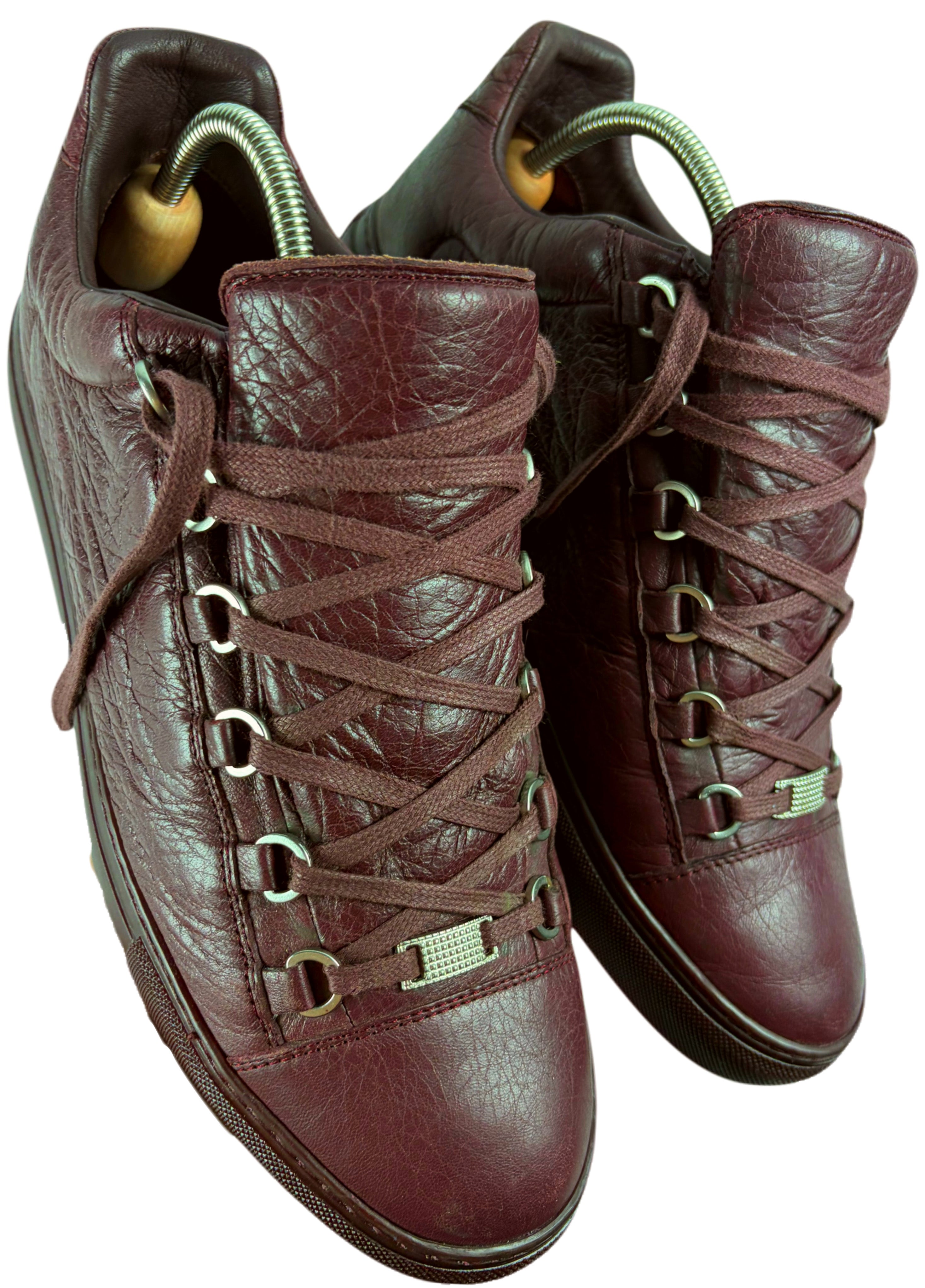 Balenciaga arena low - eu 43 / us 10 - burgundy