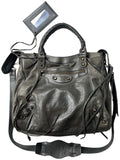 2012 BALENCIAGA
Black Lambskin Leather Motorcycle Velo Bag