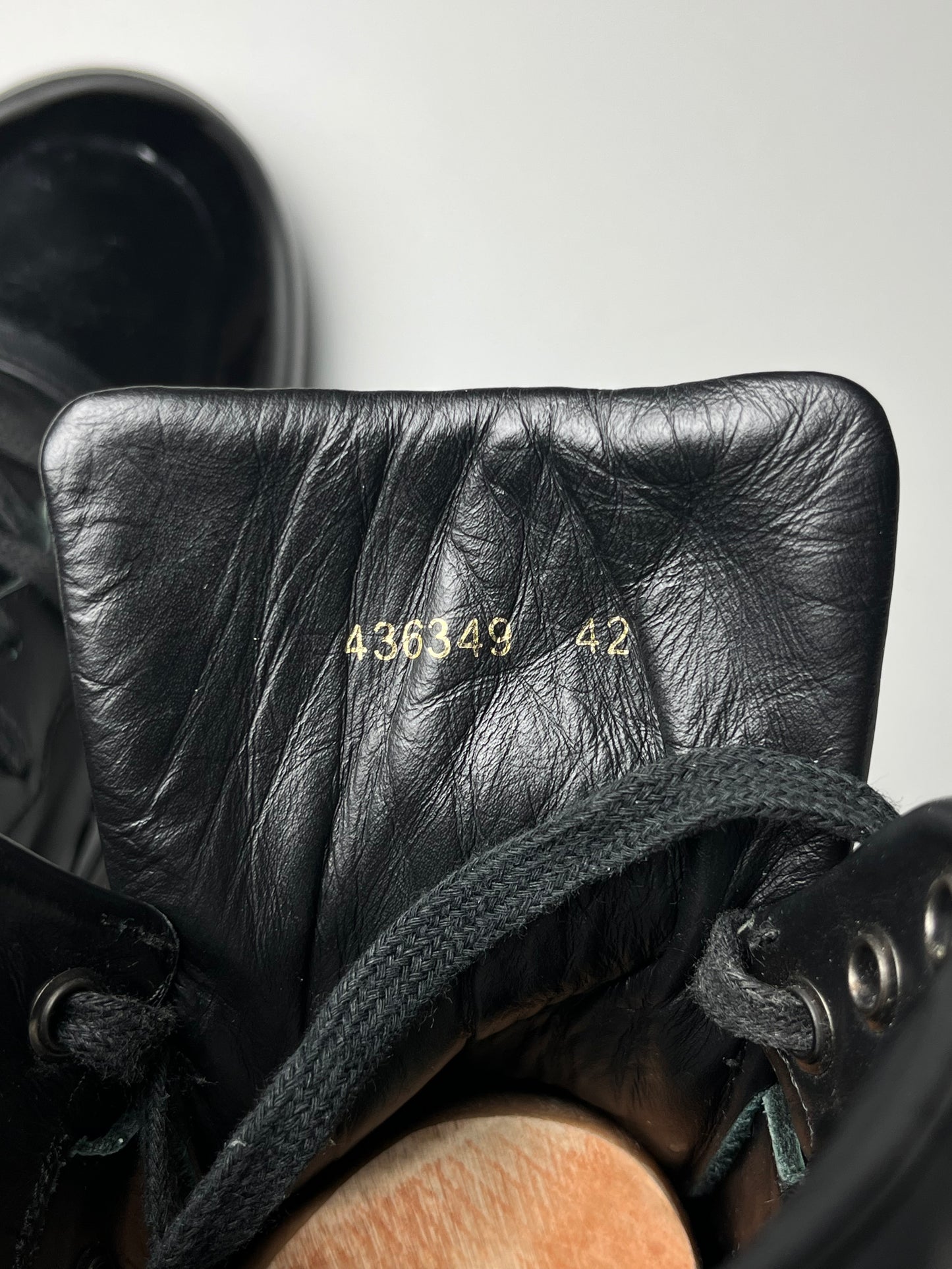 Balenciaga high top leather sneakers - EU 42 - black